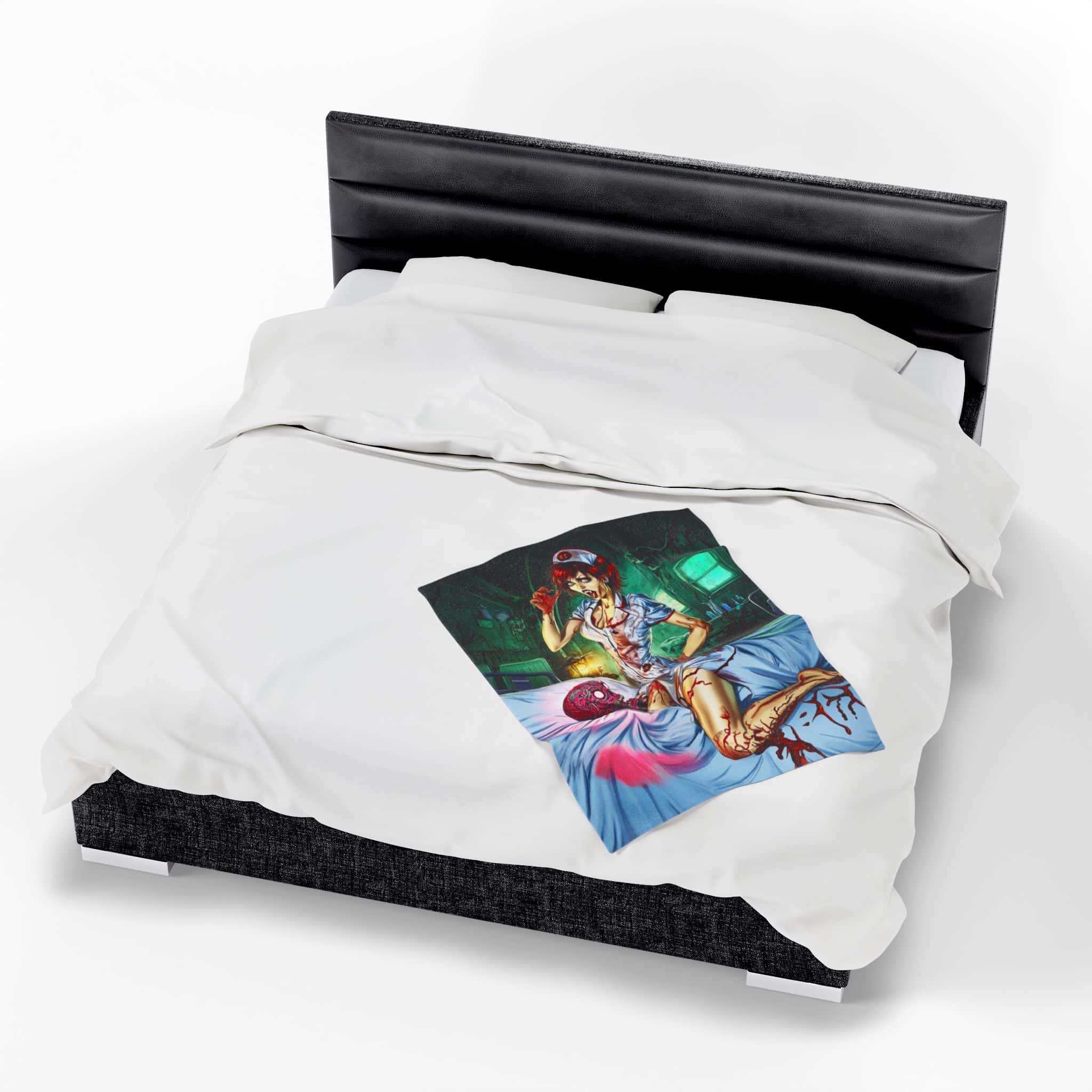 Undead Angels Zombie Nurse Abigail Reborn Style I-BZ Plush Blanket, Cozy Throw for Fall Decor - Image 15