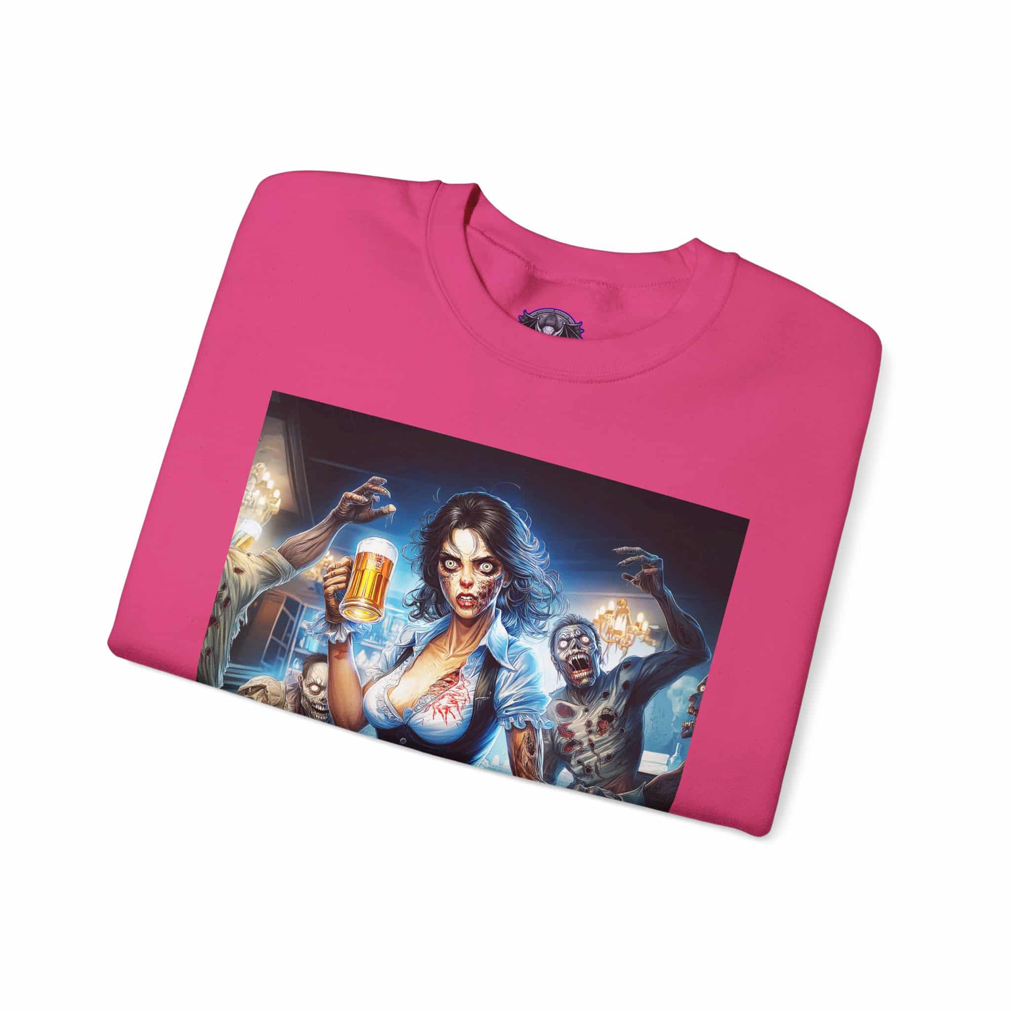 Zombies In Everyday Life Waitress 2025-03 Unisex Heavy Blend™ Crewneck Sweatshirt - Image 55