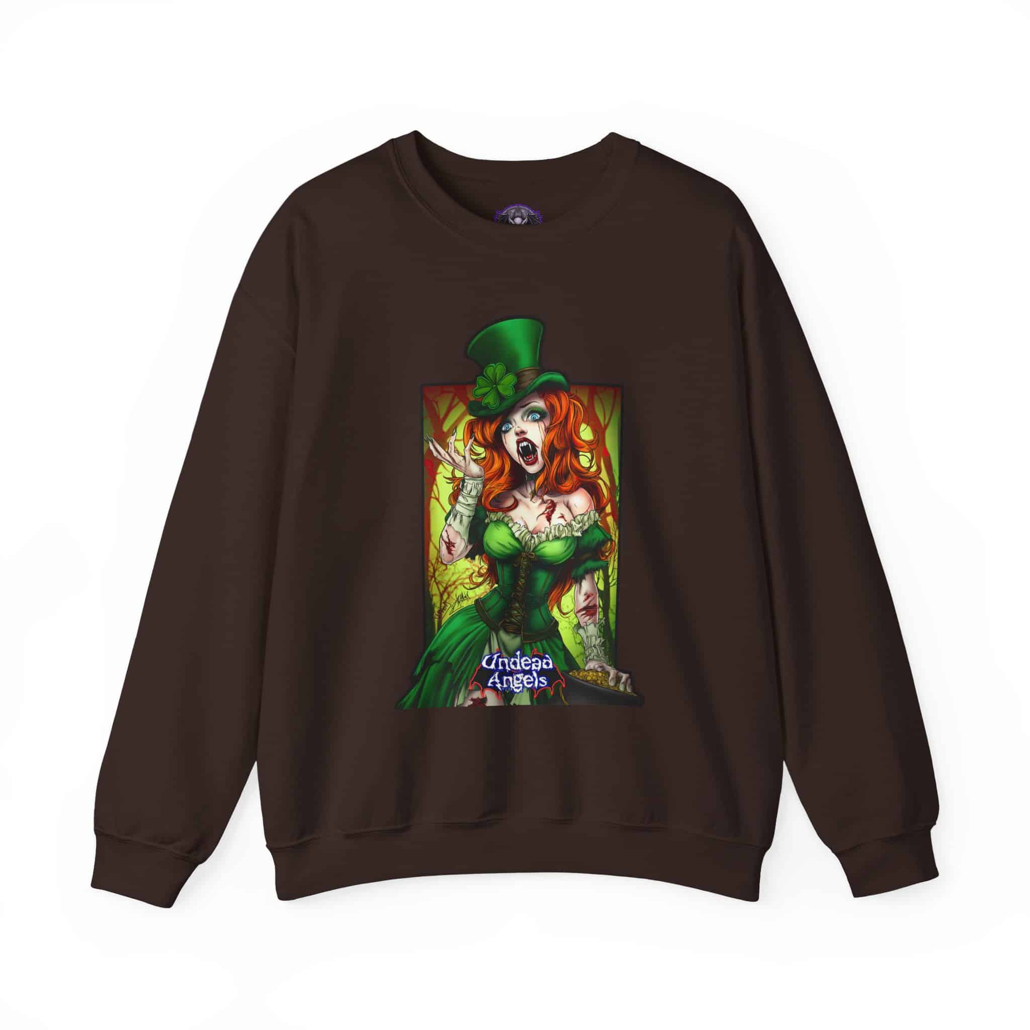 Undead Angels Leprechaun Queen Fiona Classic Reborn Style IV Unisex Heavy Blend™ Crewneck Sweatshirt - Image 17