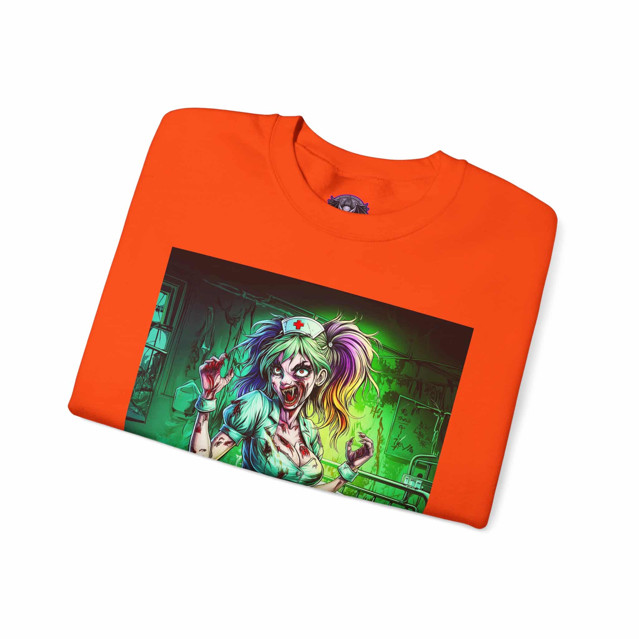 Undead Angels Zombie Nurse Lexi 001 Unisex Heavy Blend™ Crewneck Sweatshirt - Image 15