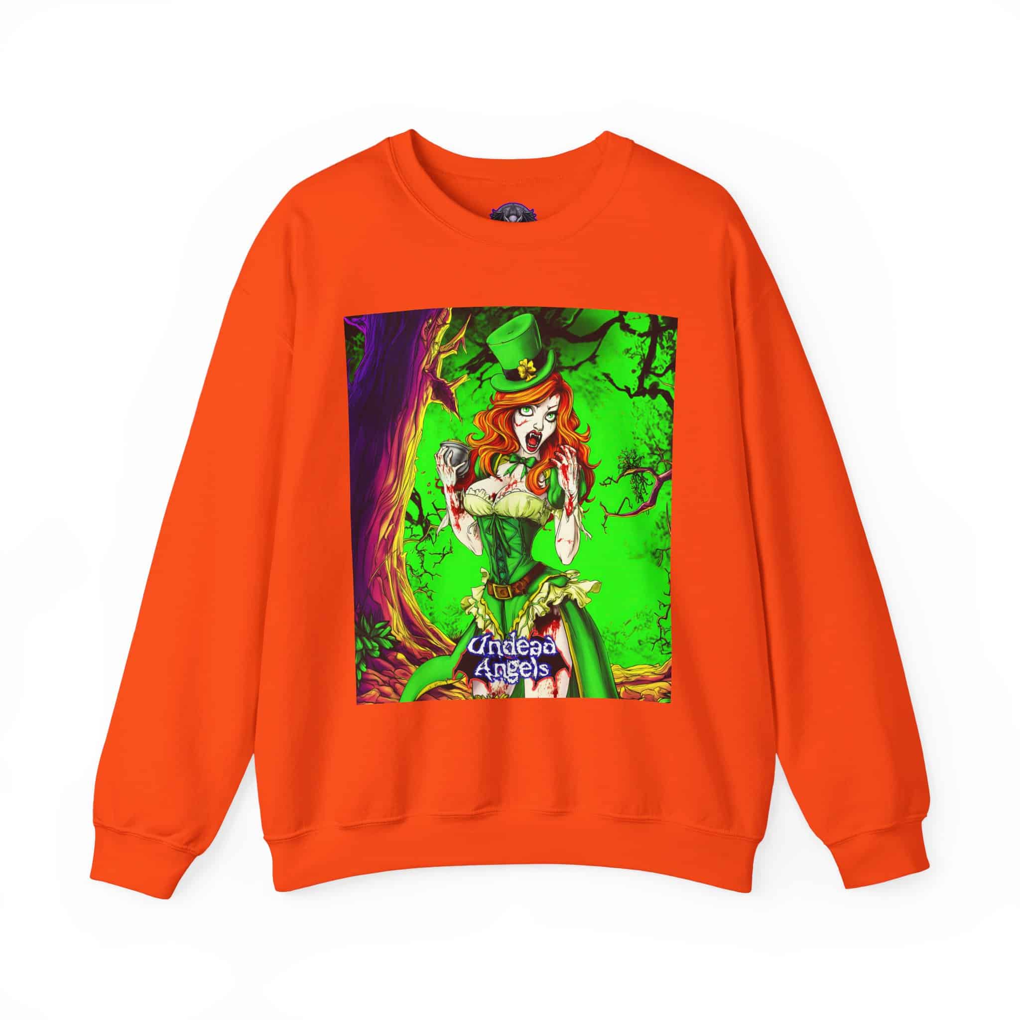 Undead Angels Leprechaun Queen Fiona Classic Reborn Style II Unisex Heavy Blend™ Crewneck Sweatshirt - Image 11