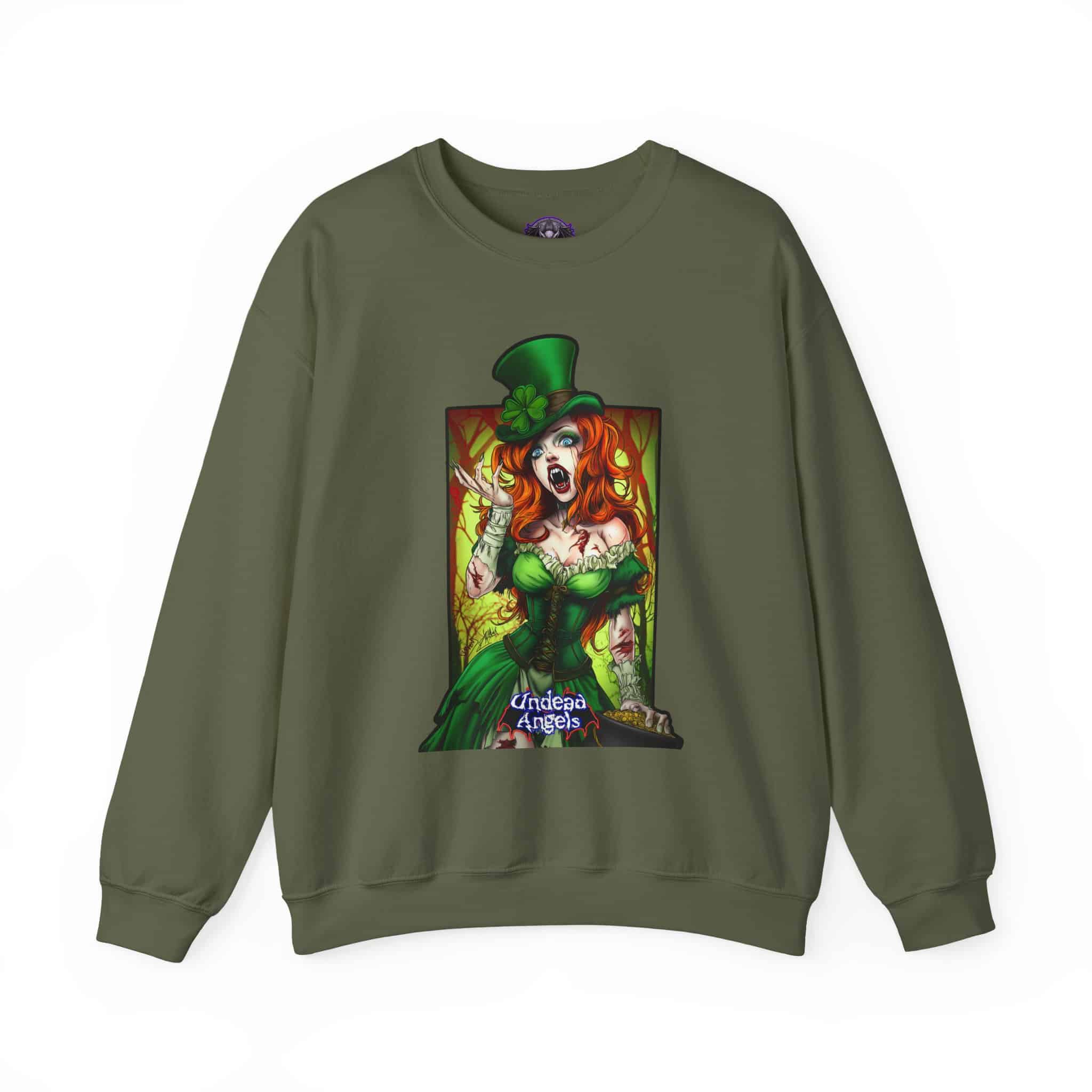 Undead Angels Leprechaun Queen Fiona Classic Reborn Style IV Unisex Heavy Blend™ Crewneck Sweatshirt - Image 21