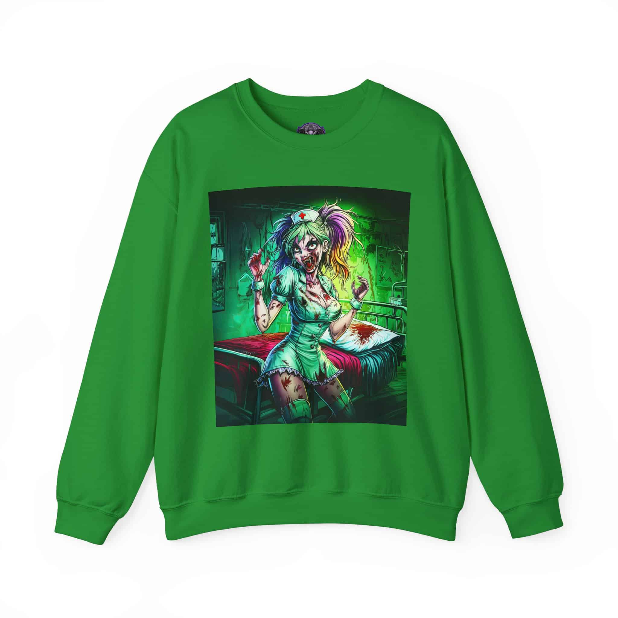 Undead Angels Zombie Nurse Lexi 001 Unisex Heavy Blend™ Crewneck Sweatshirt - Image 25