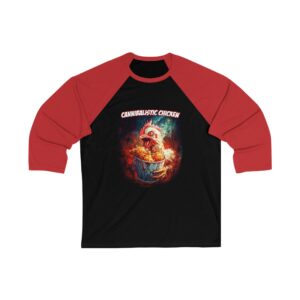 Cannibalistic Chicken Band Baseball Jersey Tee