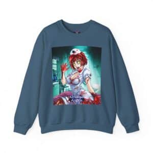 Undead Angels Zombie Nurse Abigail Classic Reborn Style II Unisex Heavy Blend™ Crewneck Sweatshirt