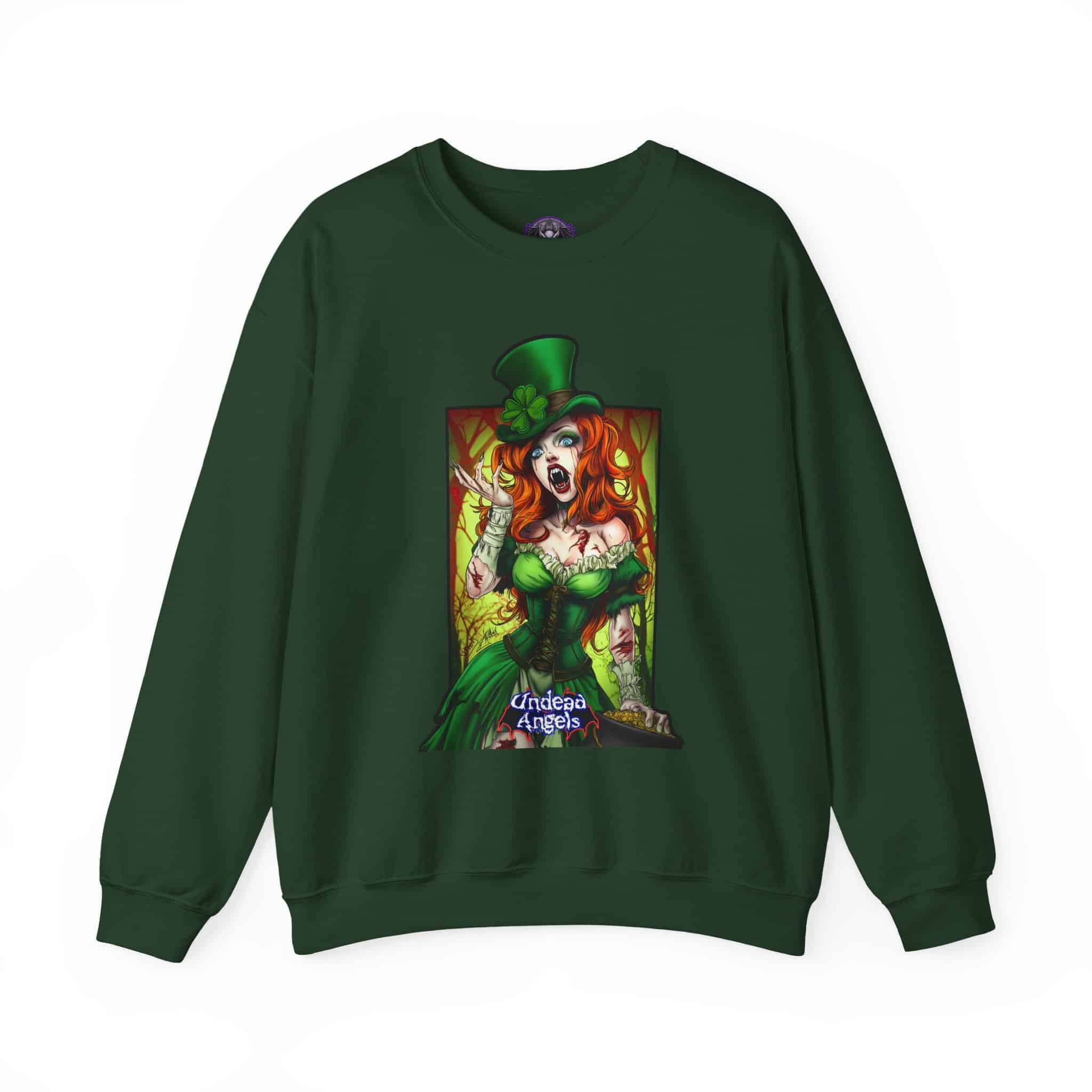 Undead Angels Leprechaun Queen Fiona Classic Reborn Style IV Unisex Heavy Blend™ Crewneck Sweatshirt