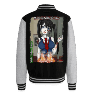 Undead  Angels Zombie Schoolgirl Just Hoods Heavyweight Letterman Jacket