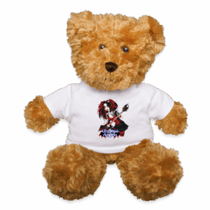Undead Angels Classic Cyber-Goth Vampire Guitarist Crimson Teddy Bear