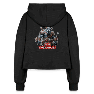 Arm The Animals Women's Half Zip Cropped Hoodie