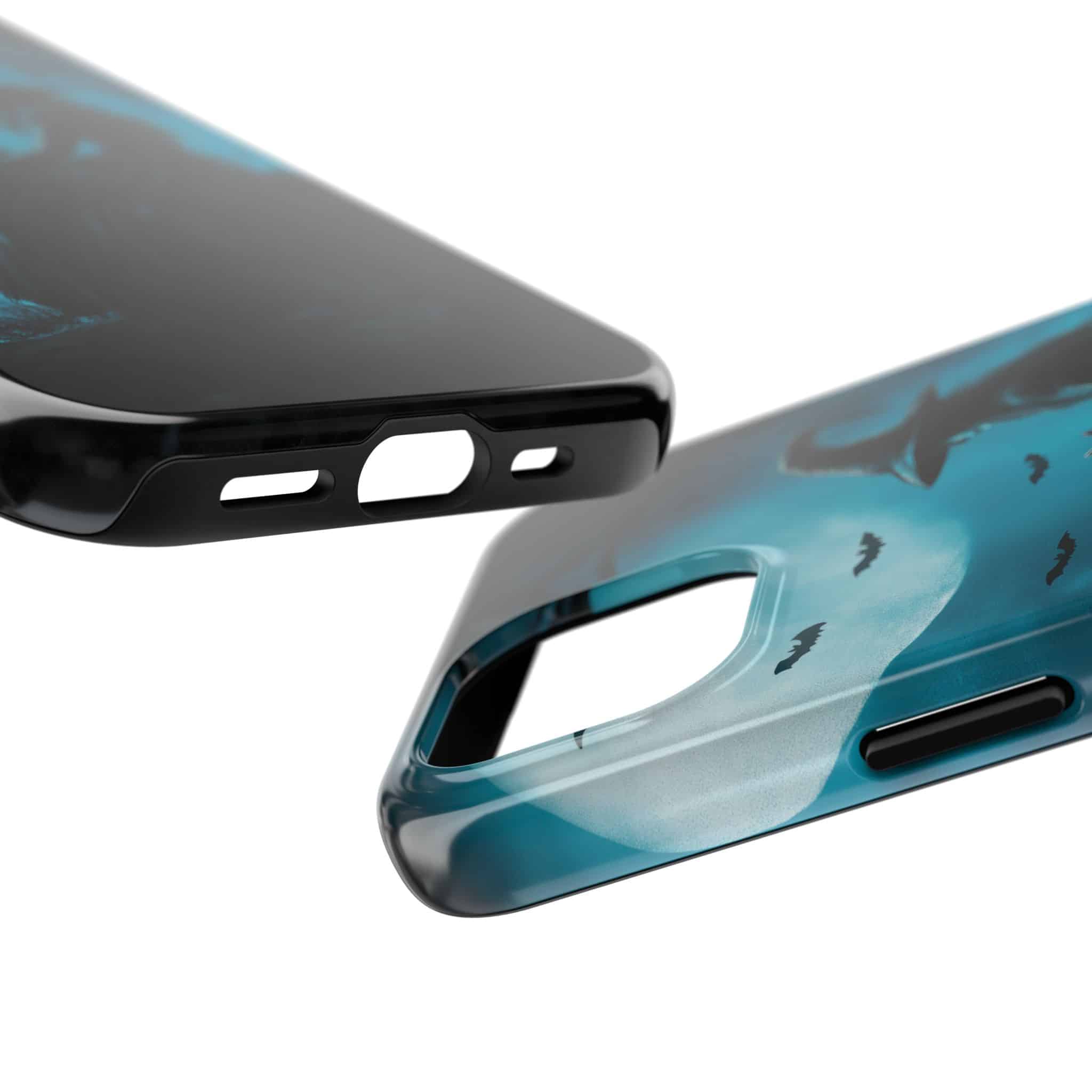 Witch With Black Cat By Moonlight #MJ-W003 iPhone 15 & 16 Tough Phone Cases - Image 3