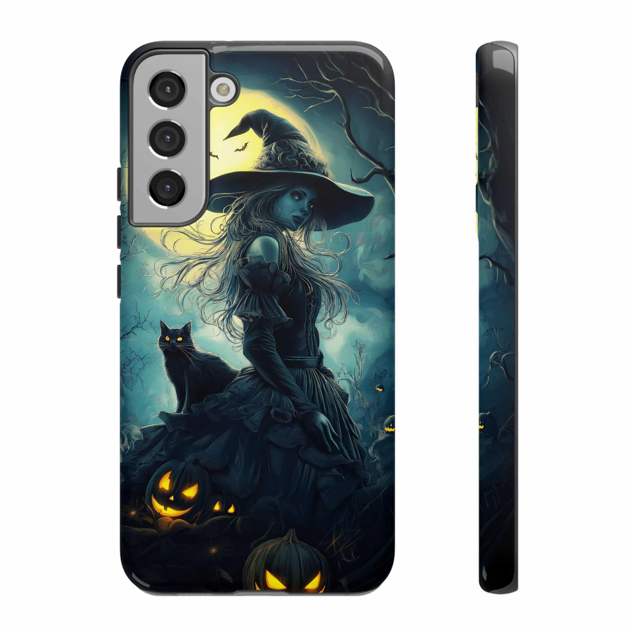 Witch With Black Cat By Moonlight #MJ-W001 Samsung S21, S22, S23, S24 Plus & Ultra Tough Cases - Image 13