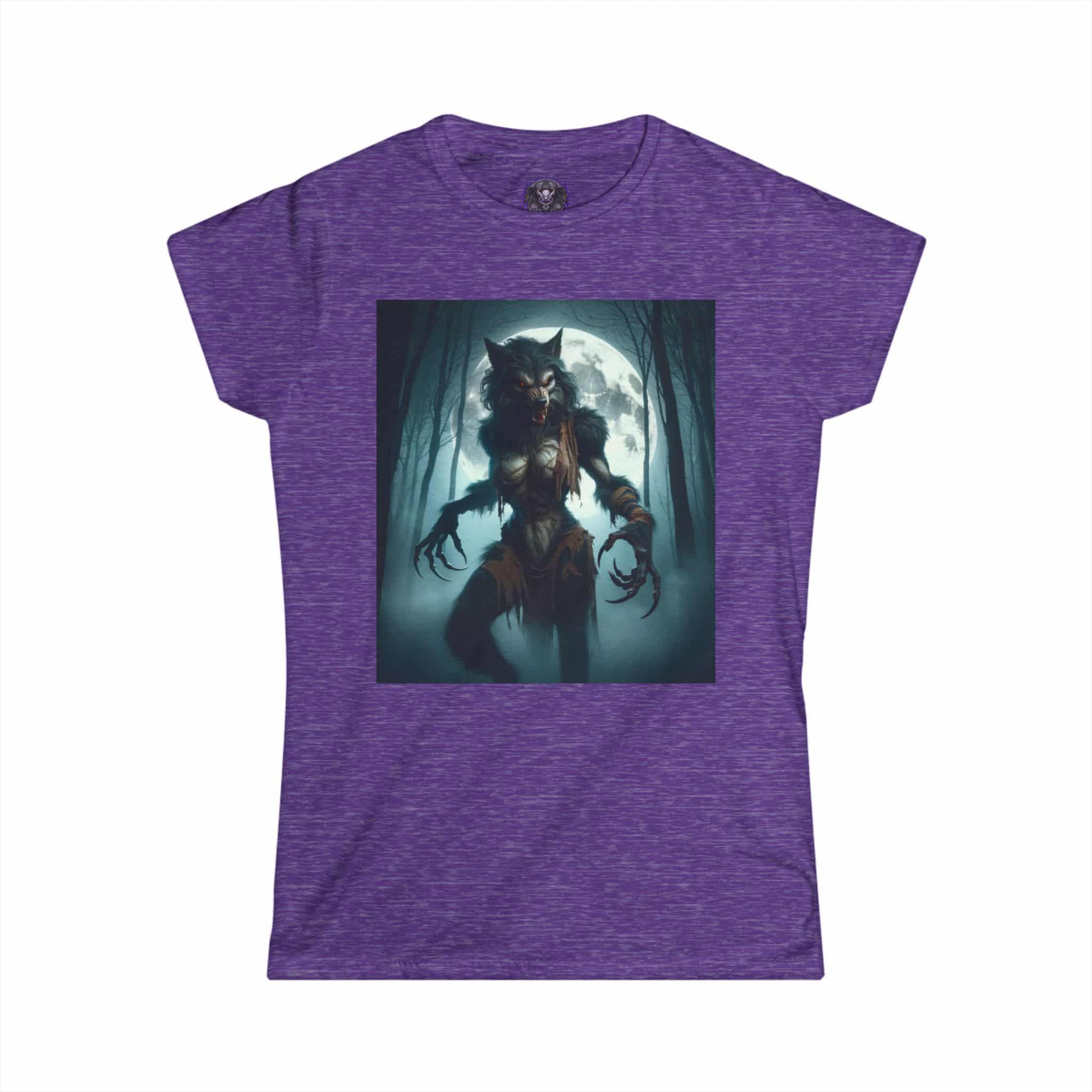She-Werewolf Full Moon #ML-D-WW01 Women's Softstyle Tee - Image 34