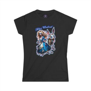 Undead Alice & White Rabbit Zombie #WT-D-A01 Women's Softstyle Tee
