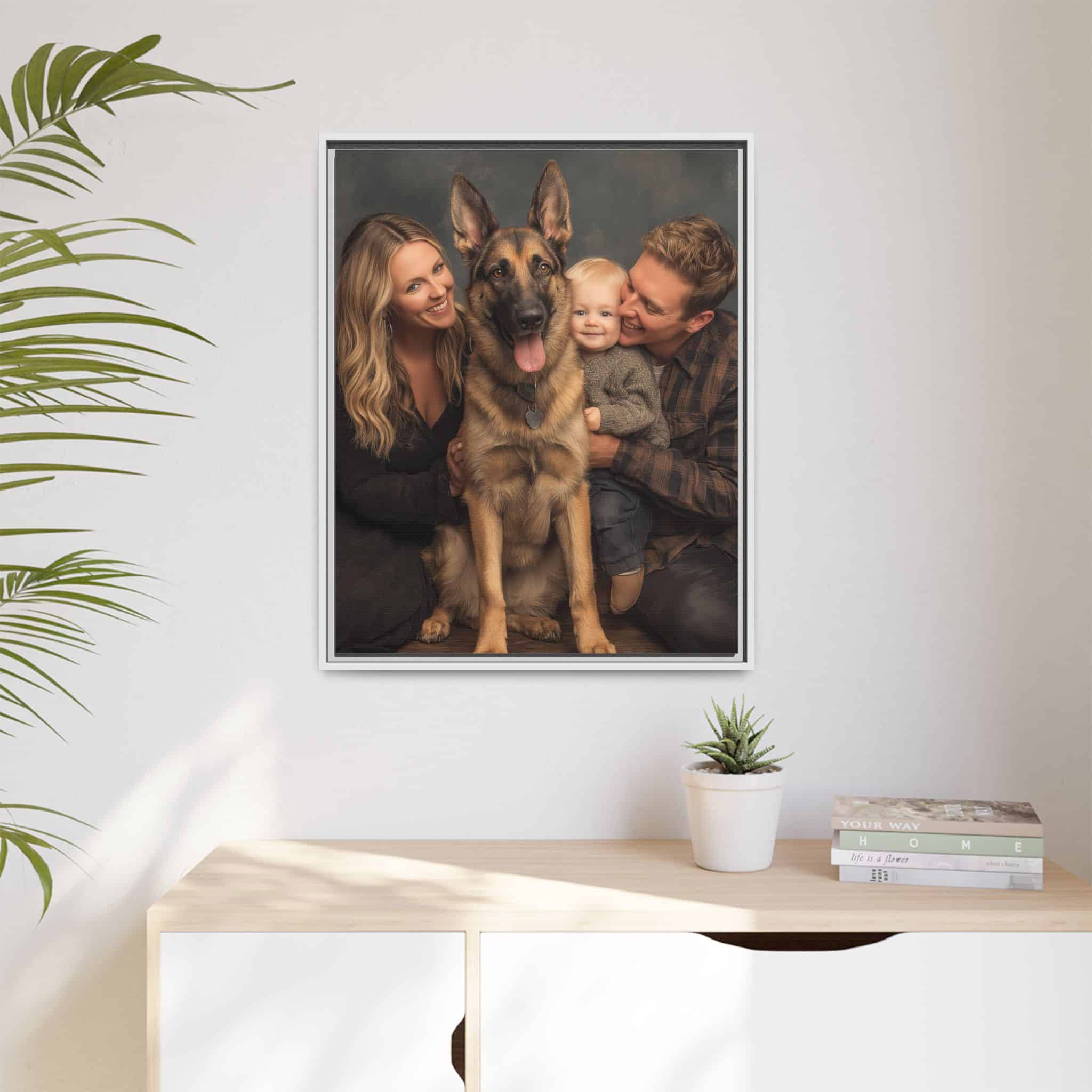 Personalized Framed Family Canvas Wall Art Vertical Multiple Sizes Available - Image 119