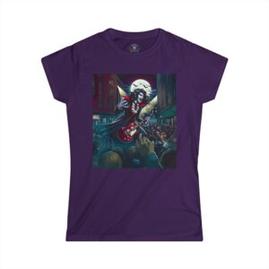 Monster Mosh 2024 Tour Dracula On Guitar MM-D-D07 Women's Softstyle Tee