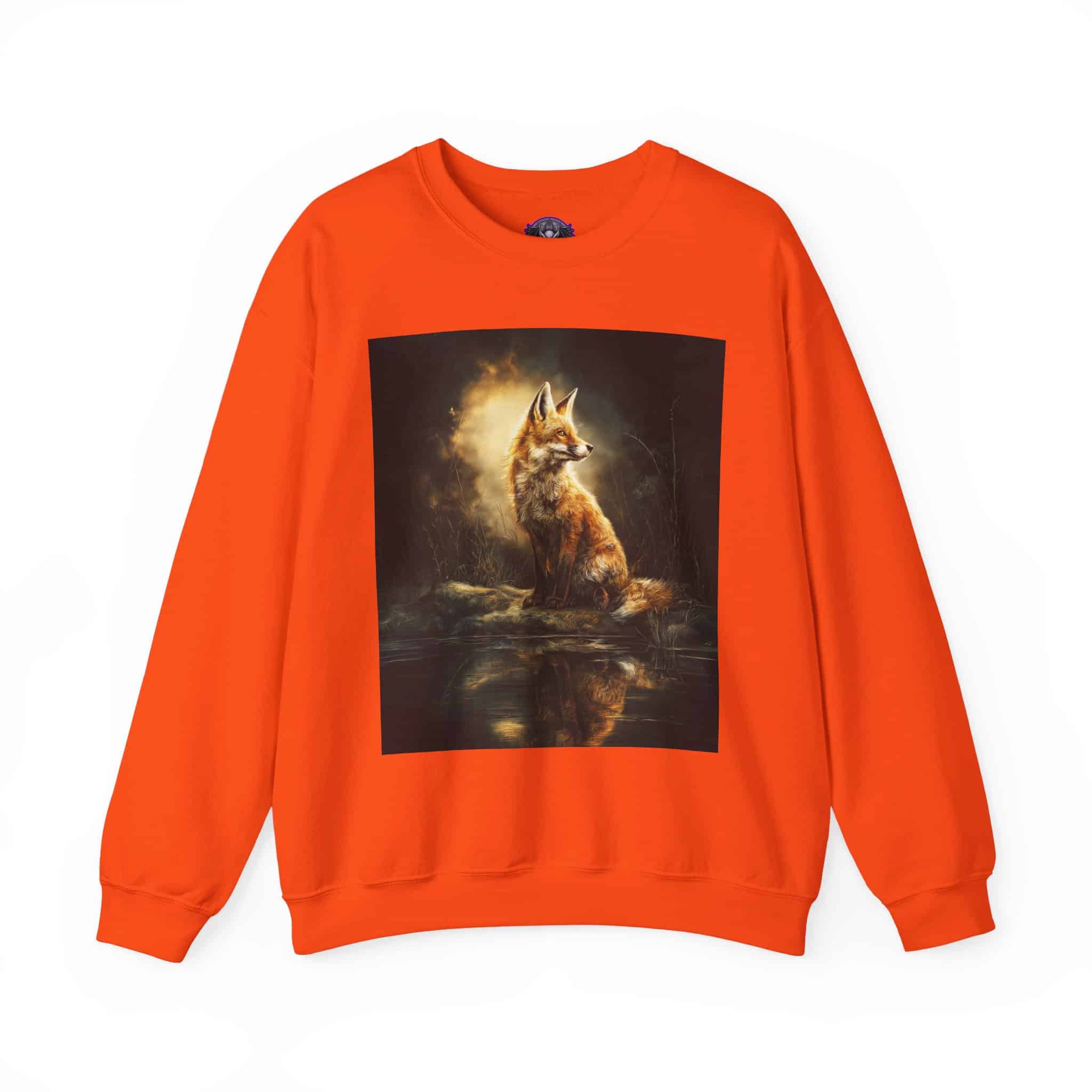 Fox By The Lake Unisex Tee by Wyldesigns Unisex Heavy Blend™ Crewneck Sweatshirt - Image 7
