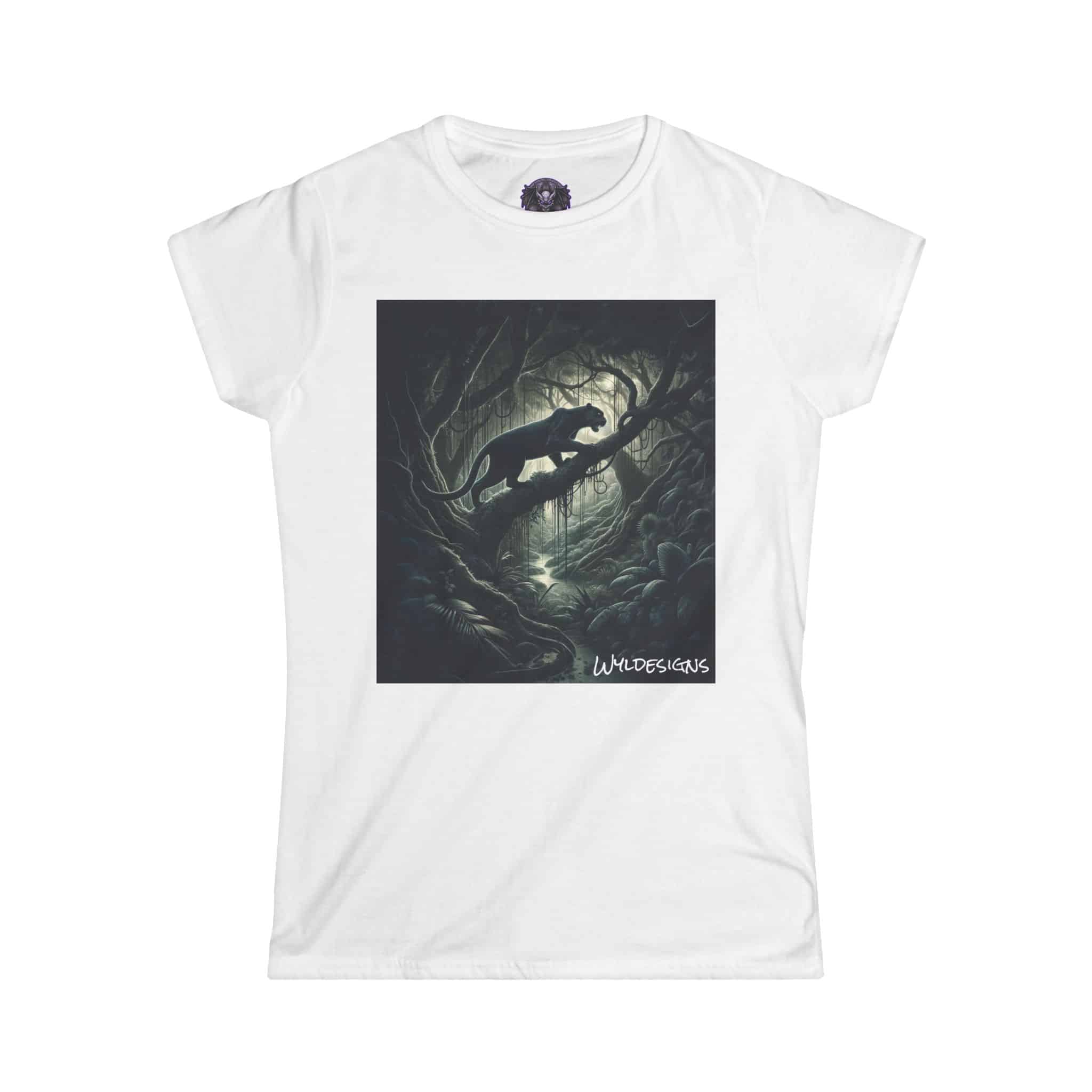 Black Panther WD-D002 By Wyldesigns Women's Softstyle Tee - Image 4