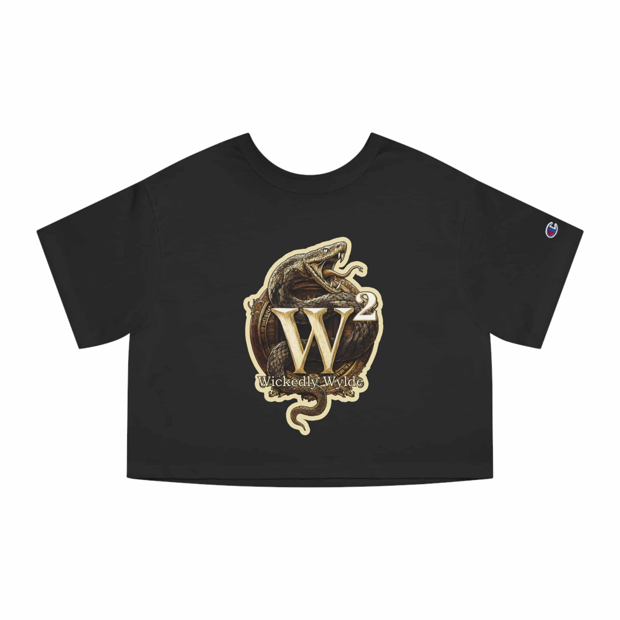 Wickedly Wyldesigns NEW Logo Champion Women's Heritage Cropped T-Shirt - Image 2