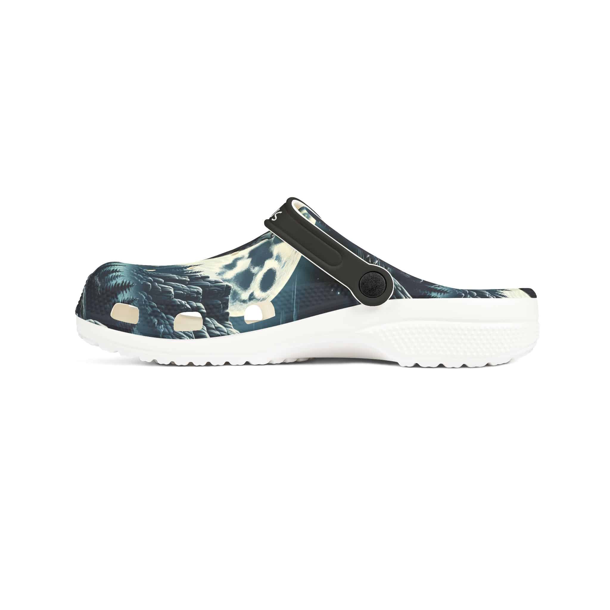 Wolf Howling WD-D001 By Wyldesigns - Clog Shoes - Image 14