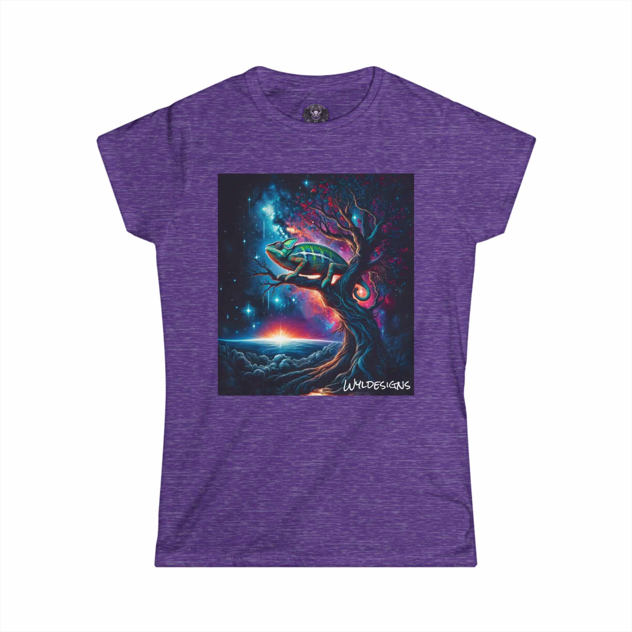 Cosmic Chameleon WD-D004 By Wyldesigns Women's Softstyle Tee - Image 37