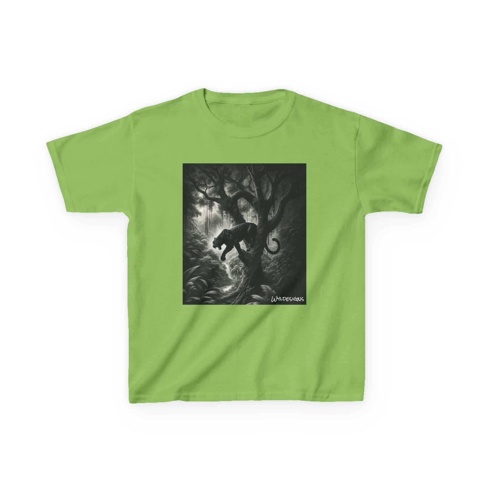 Black Panther WD-D003 By Wyldesigns Kids Heavy Cotton™ Tee - Image 9