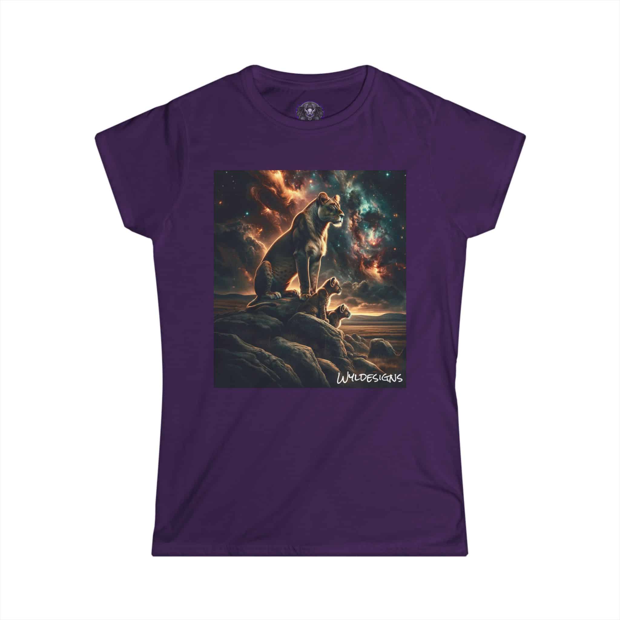Lioness & Cubs WD-D010 By Wyldesigns Women's Softstyle Tee - Image 37