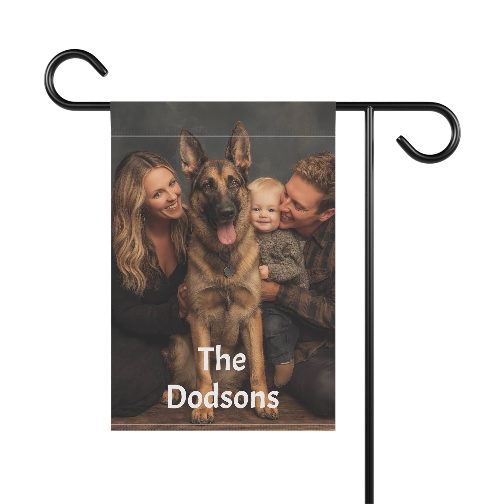 Personalized Photo Garden Flag – Custom Family Name Welcome Banner - Image 7