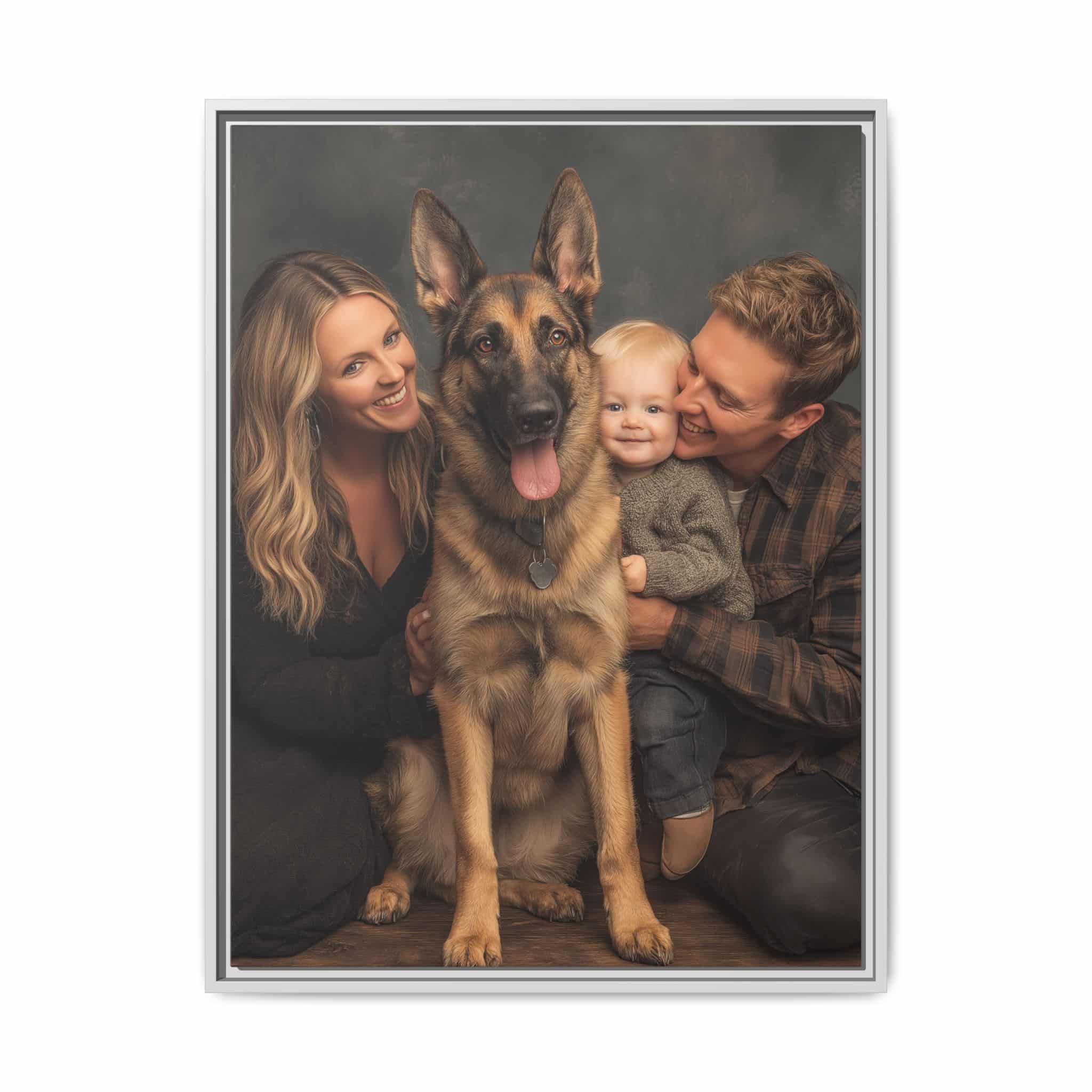Personalized Framed Family Canvas Wall Art Vertical Multiple Sizes Available - Image 89