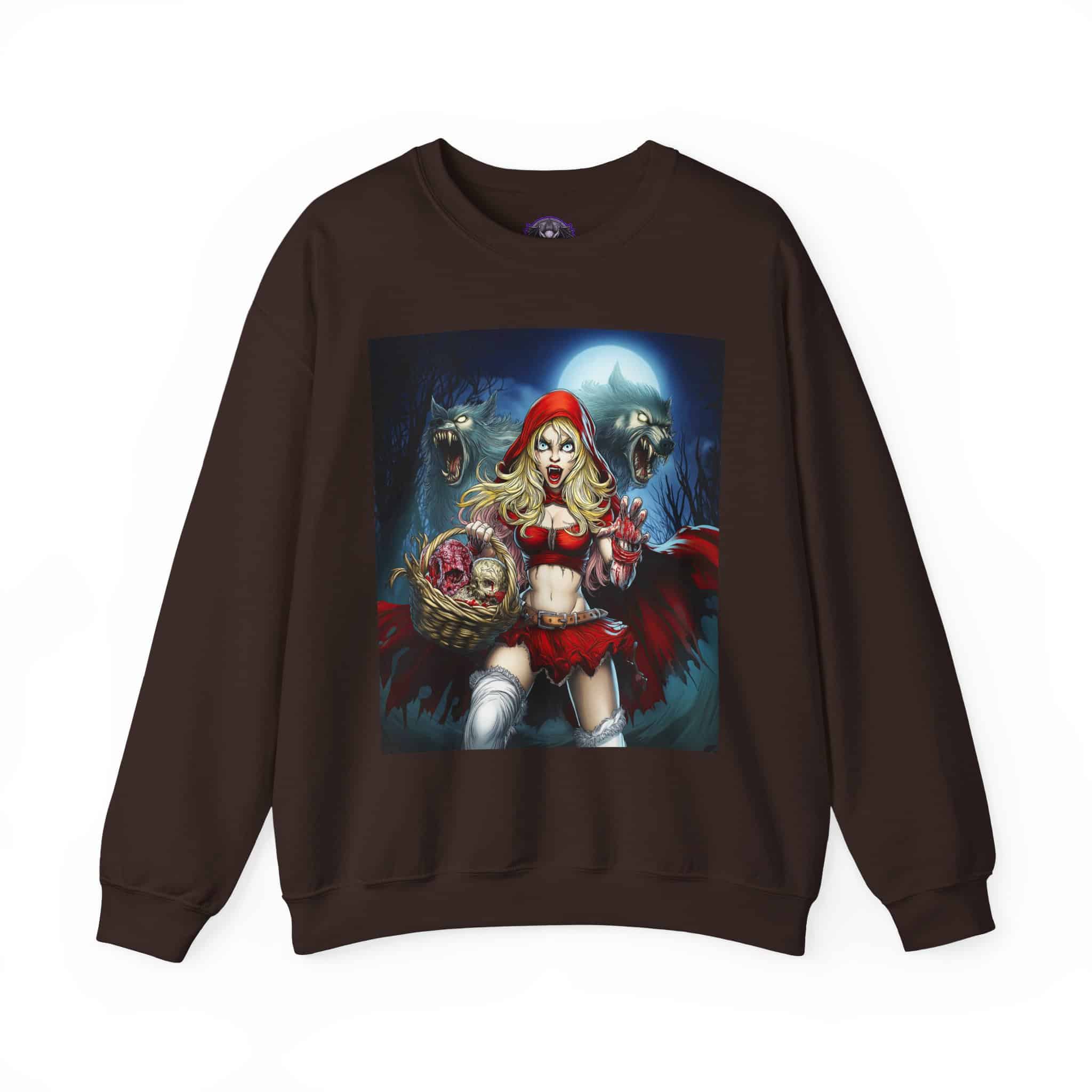 Vampire Red Riding Hood By Ghastly Wicked Tales 2025-02 Unisex Heavy Blend™ Crewneck Sweatshirt - Image 17