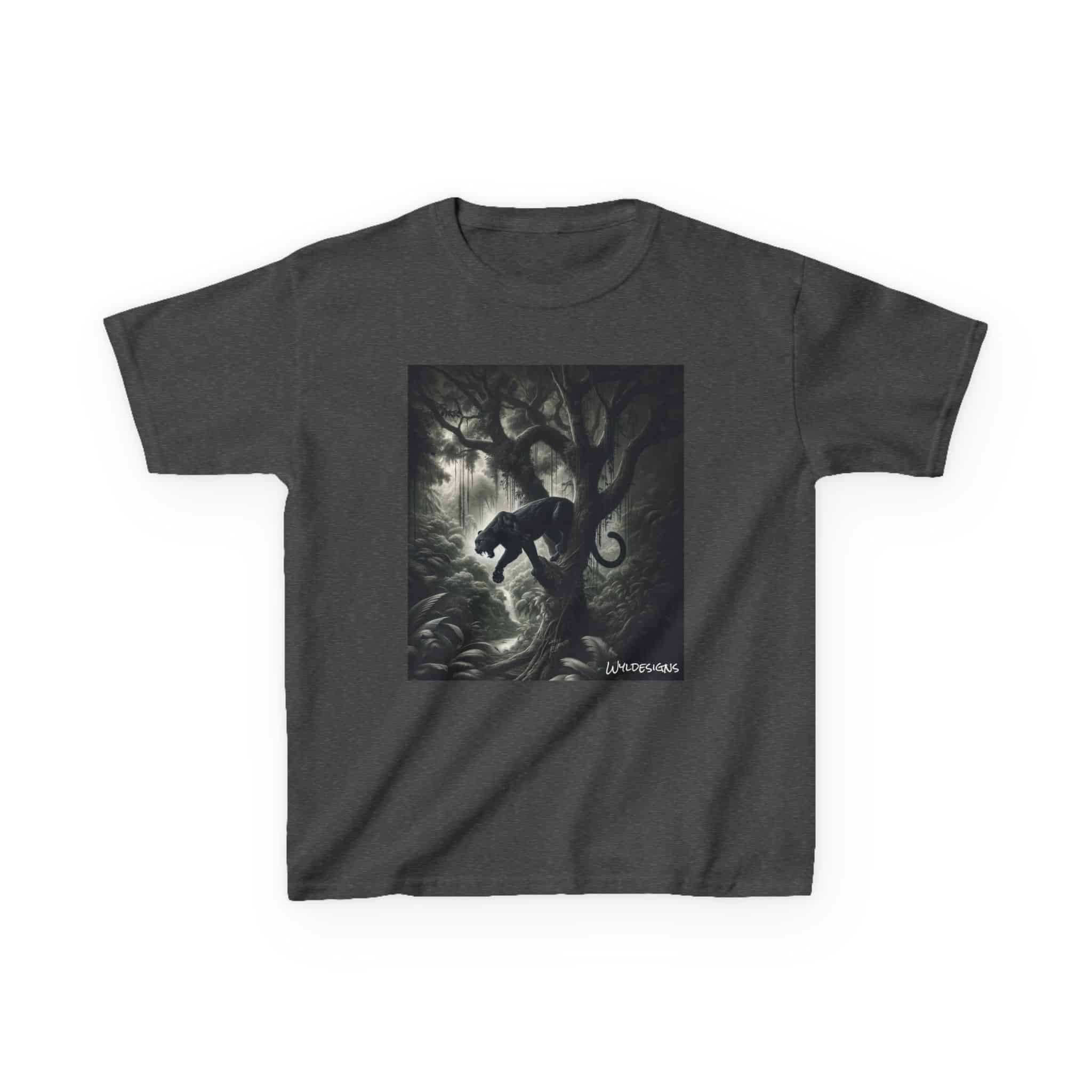 Black Panther WD-D003 By Wyldesigns Kids Heavy Cotton™ Tee - Image 13