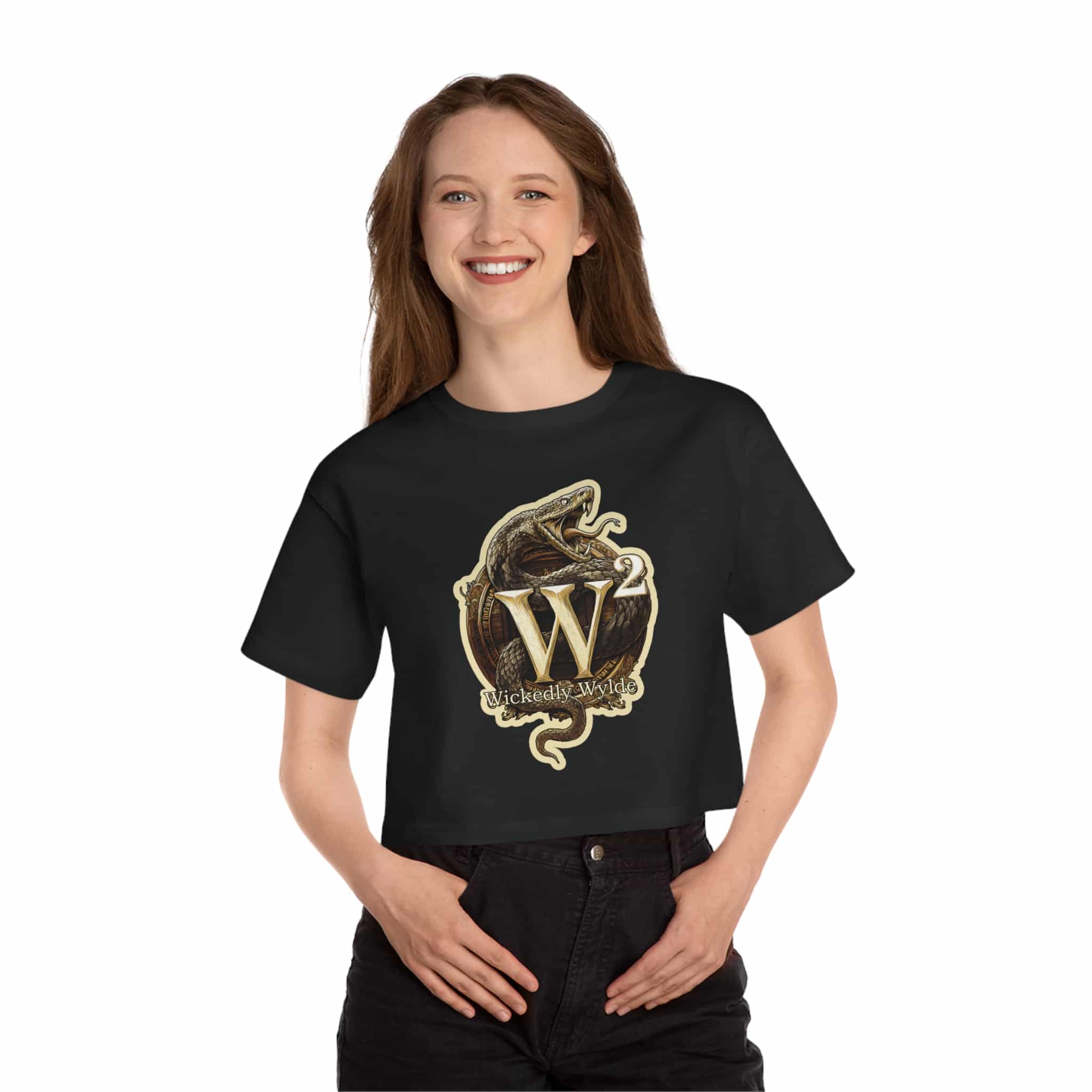 Wickedly Wyldesigns NEW Logo Champion Women's Heritage Cropped T-Shirt