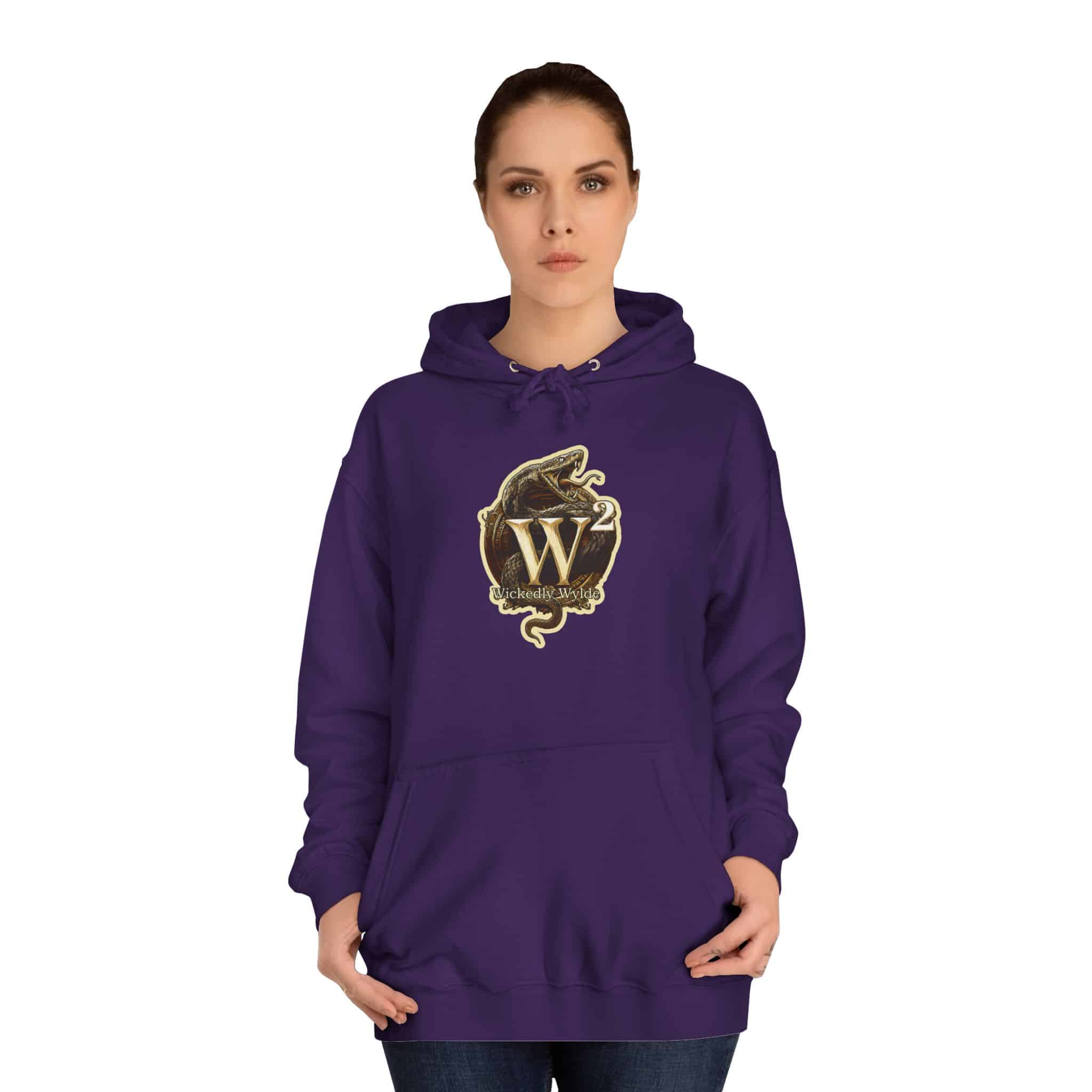 Cosmic Dolphins WD-D008 By Wyldesigns Unisex College Hoodie - Image 56