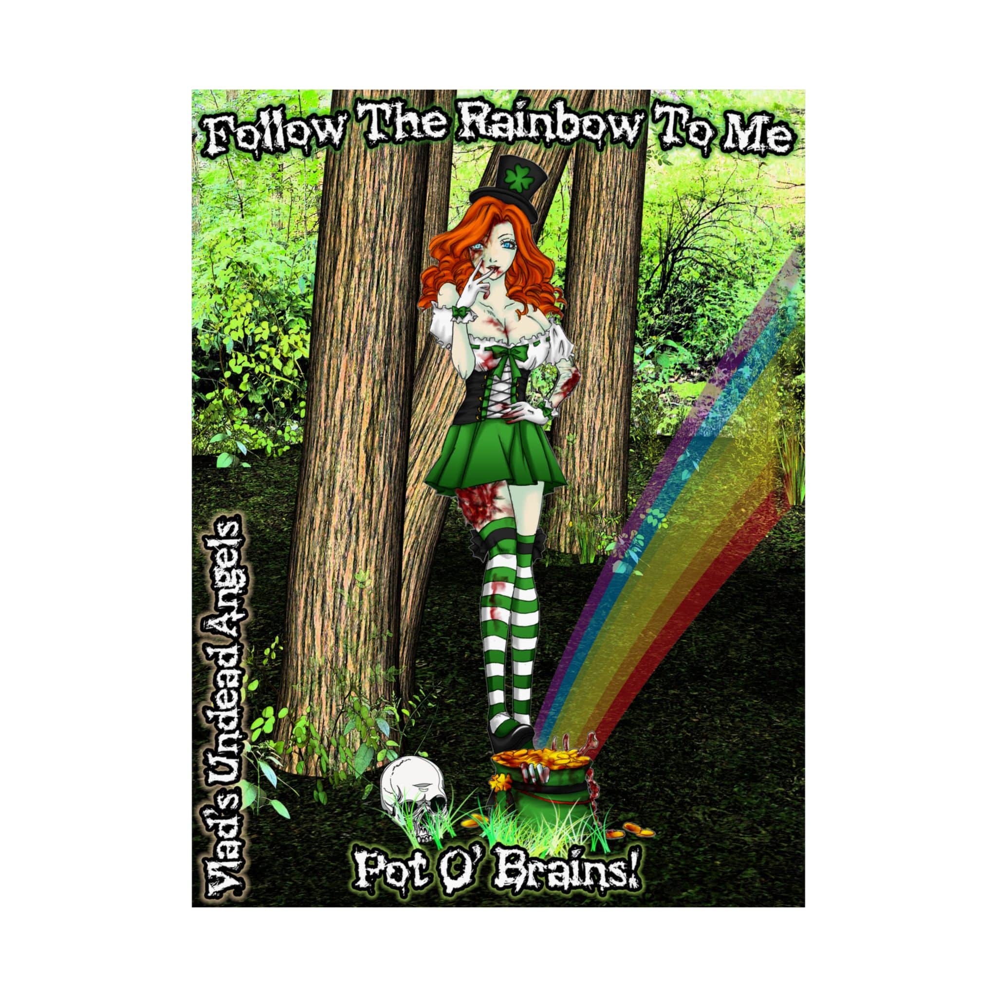 Fiona Undead Angel Leprechaun Queen – Classic Art w/Text Matte Vertical Posters - Image 2