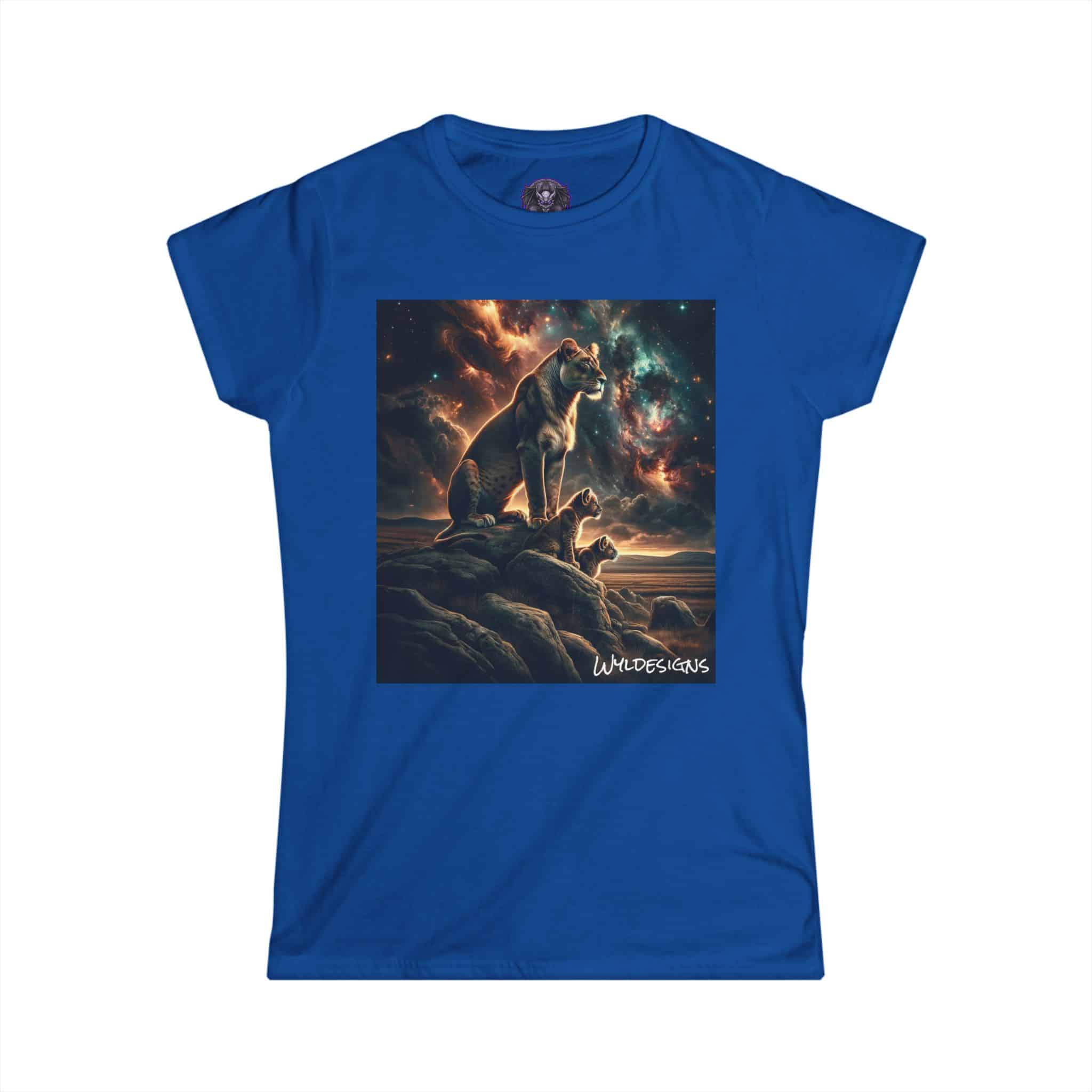 Lioness & Cubs WD-D010 By Wyldesigns Women's Softstyle Tee