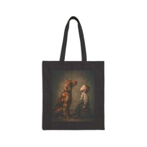 Personalized Cotton Canvas Tote Bag — Vintage Art Print Tote