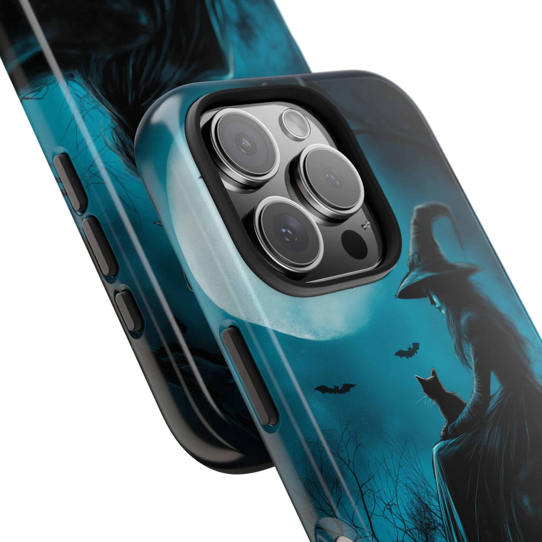 Witch With Black Cat By Moonlight #MJ-W003 iPhone 15 & 16 Tough Phone Cases - Image 18