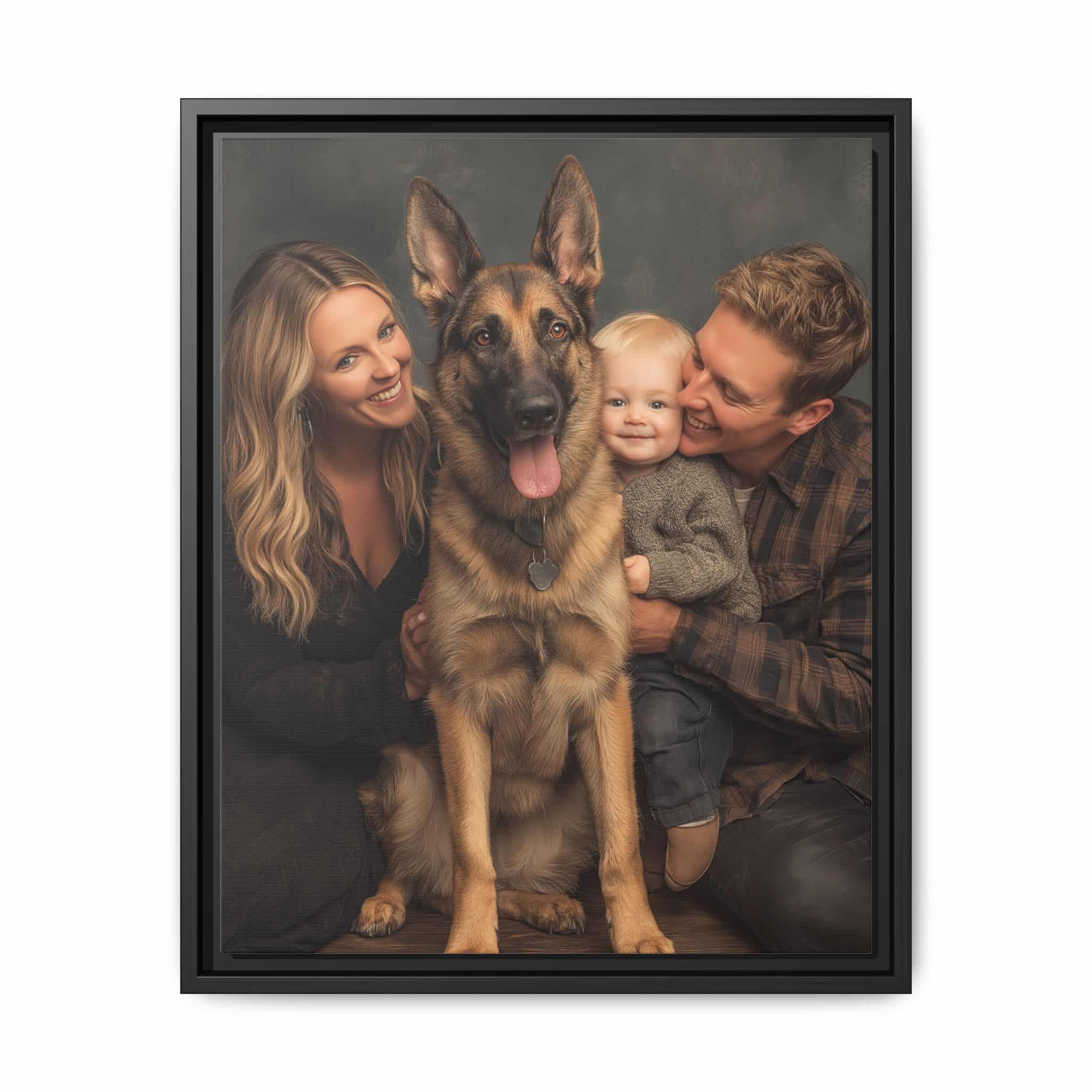 Personalized Framed Family Canvas Wall Art Vertical Multiple Sizes Available - Image 13