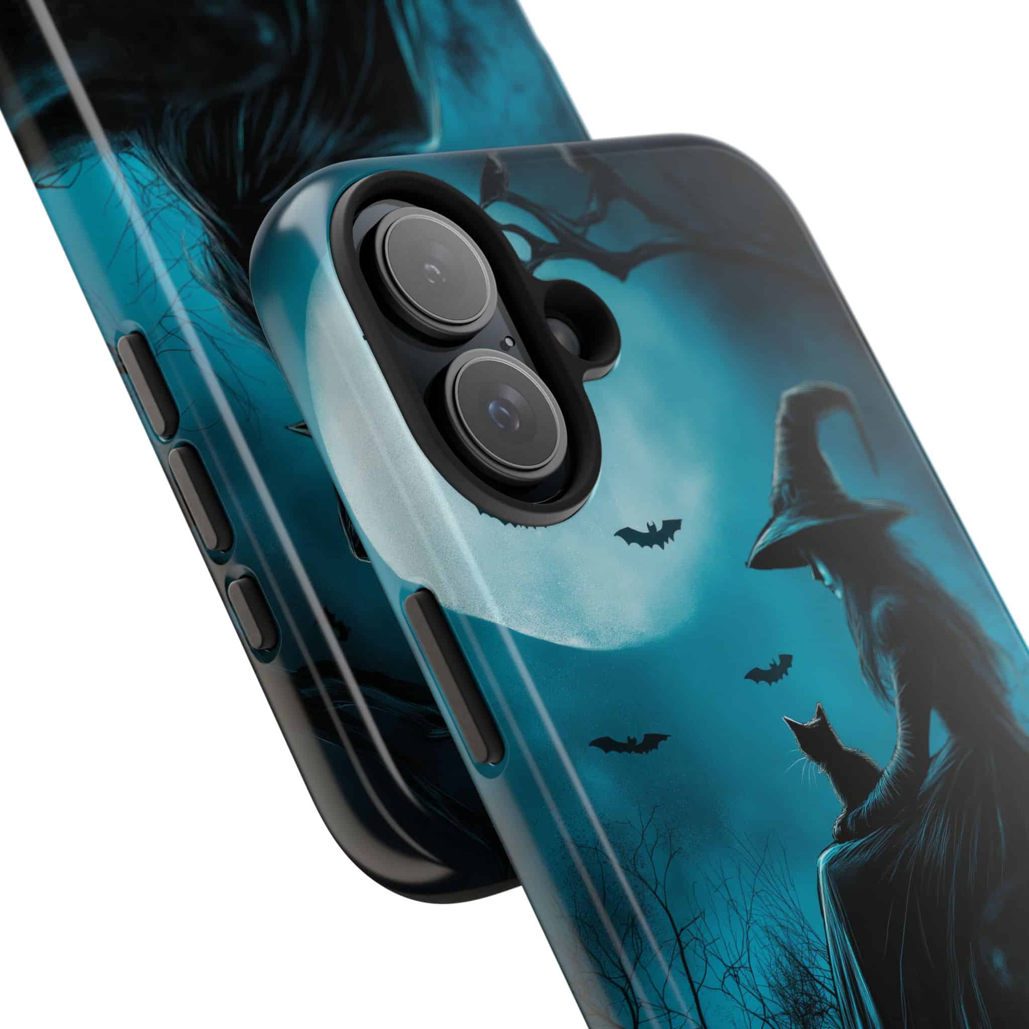 Witch With Black Cat By Moonlight #MJ-W003 iPhone 15 & 16 Tough Phone Cases - Image 27