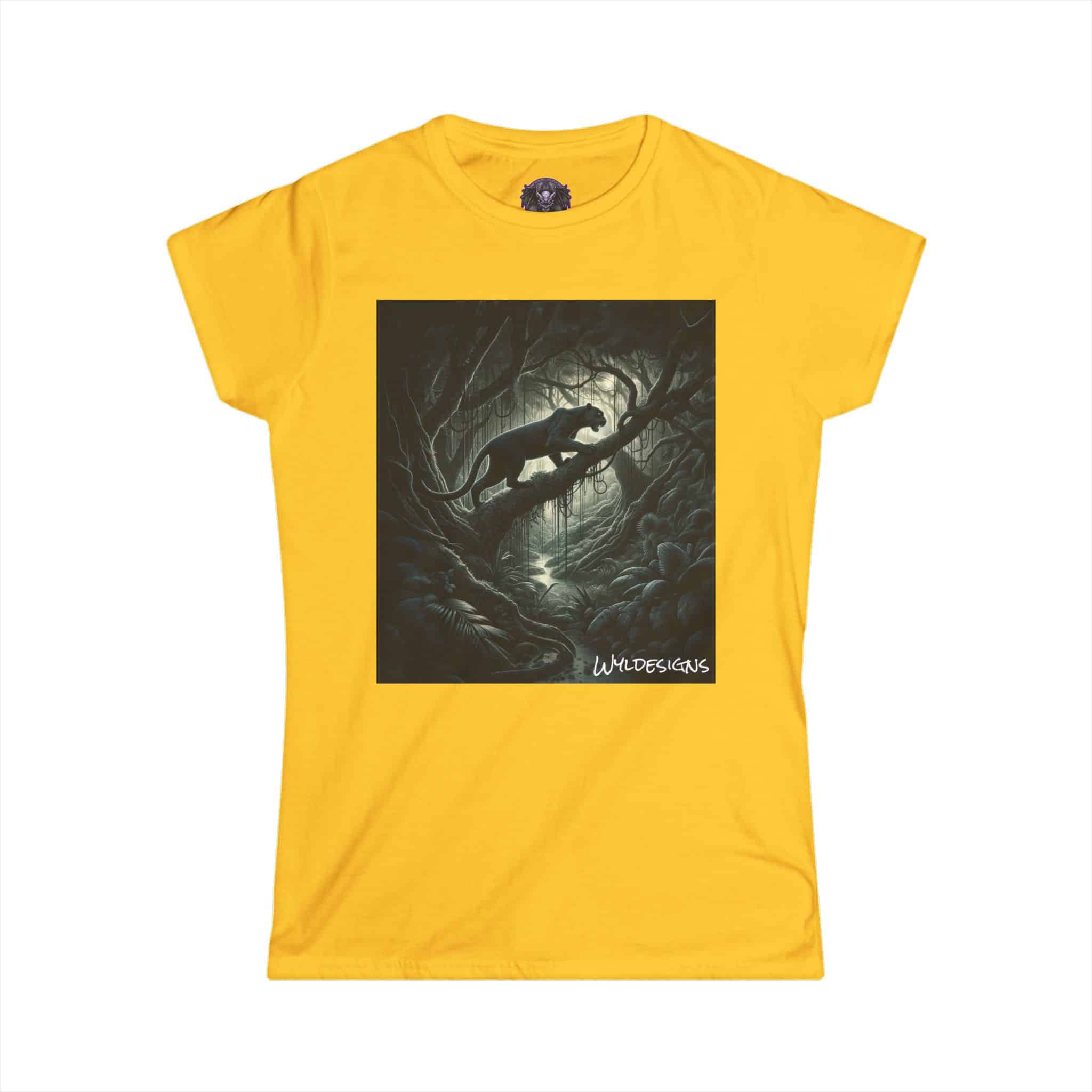 Black Panther WD-D002 By Wyldesigns Women's Softstyle Tee - Image 7