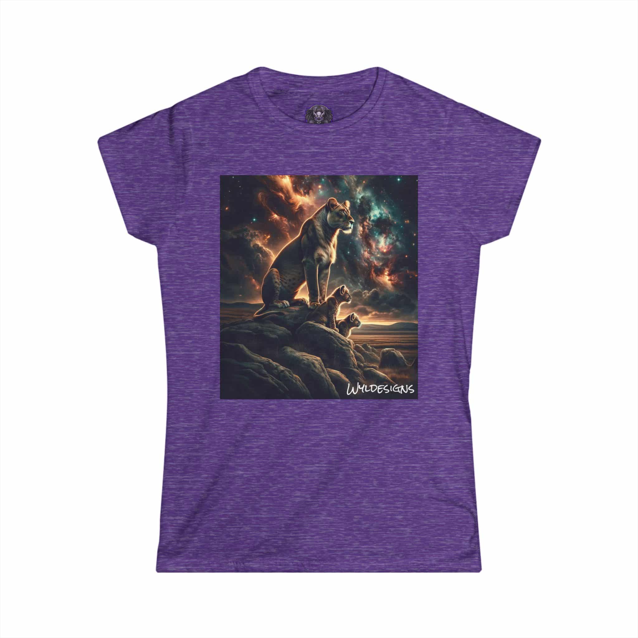 Lioness & Cubs WD-D010 By Wyldesigns Women's Softstyle Tee - Image 34