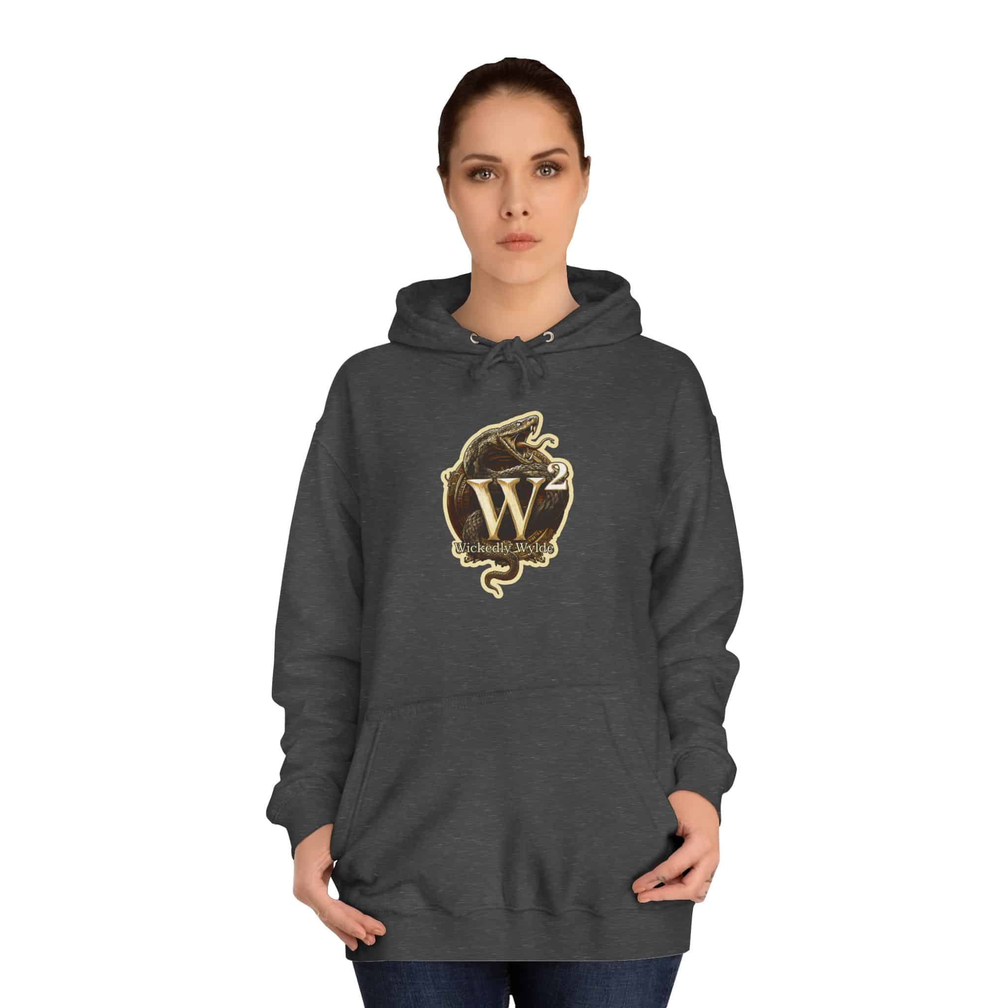 Cosmic Dolphins WD-D008 By Wyldesigns Unisex College Hoodie - Image 20