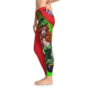 Undead Angels Leprechaun Queen Fiona Classic Reborn Style III Stretchy Red Leggings, Comfortable Fitness Wear