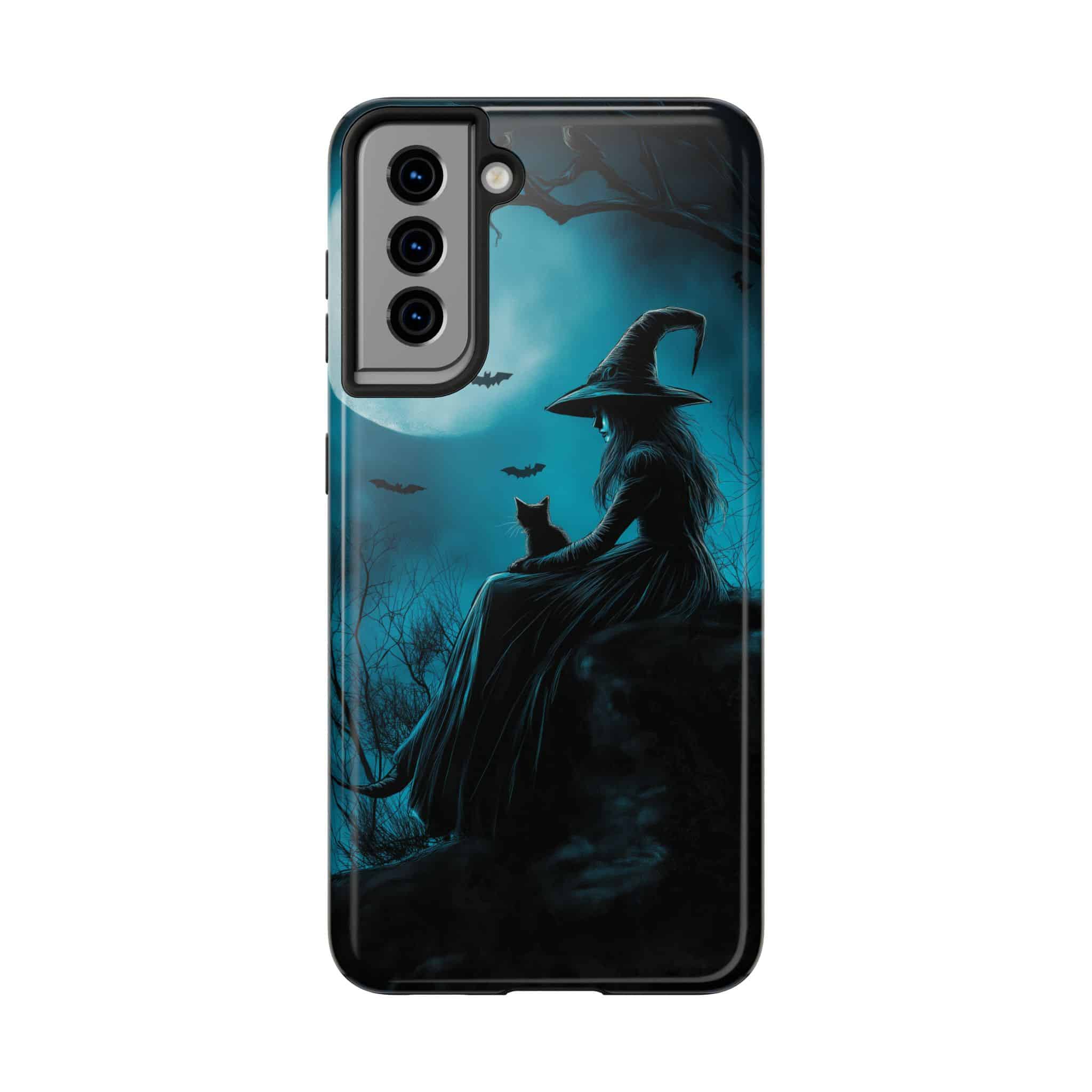 Witch With Black Cat By Moonlight #MJ-W003 Samsung S21, S22, S23, & S24 Tough Phone Cases - Image 13
