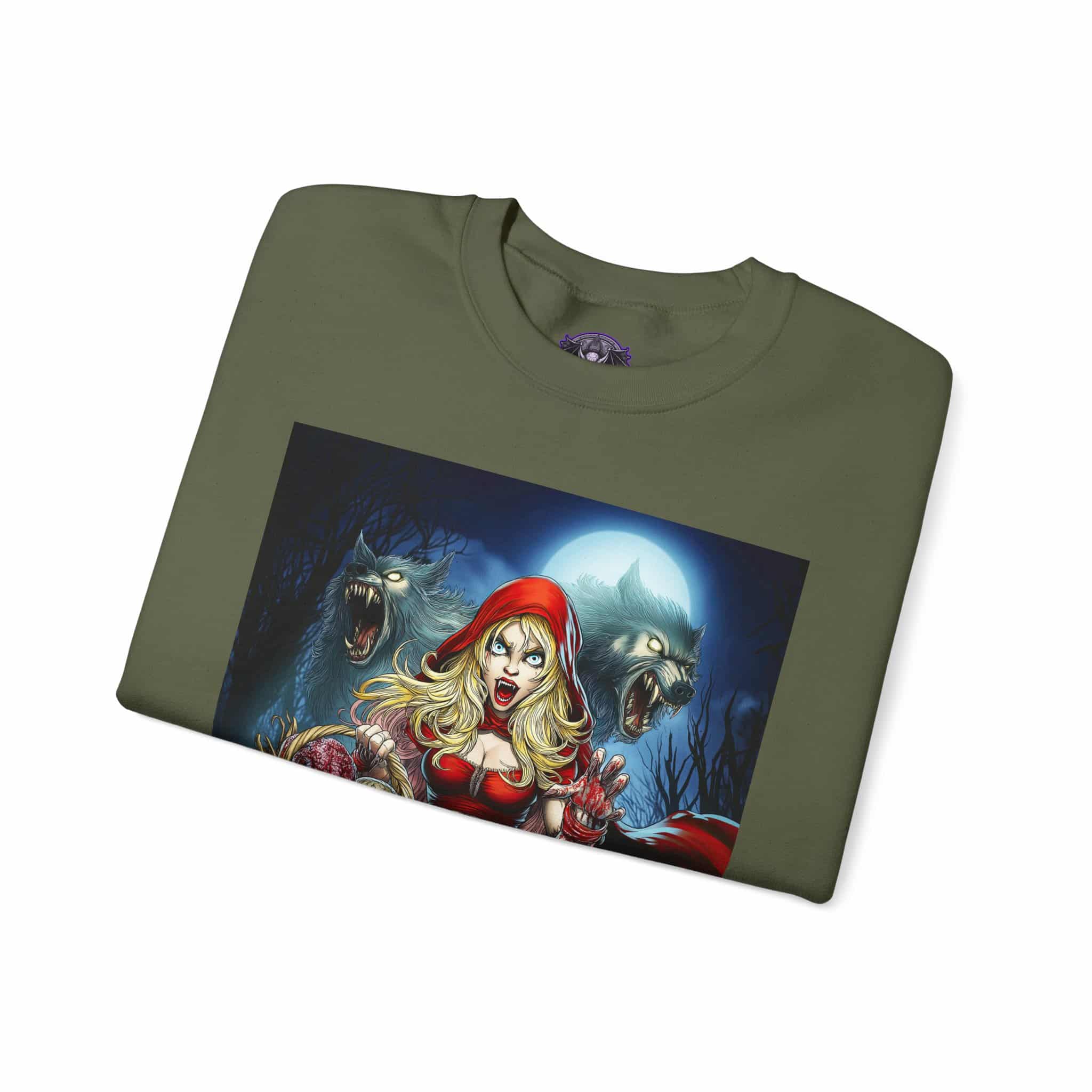 Vampire Red Riding Hood By Ghastly Wicked Tales 2025-02 Unisex Heavy Blend™ Crewneck Sweatshirt - Image 23