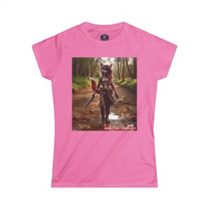 Arm The Animals: Hunter Fox Girl #AA-D-Fo001 Women's Softstyle Tee