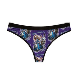Thongs Undead Zombie Alice In Wonderland & Zombie White Rabbit Women's