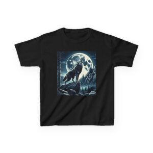 Wolf Howling WD-D001 By Wyldesigns Kids Heavy Cotton™ Tee