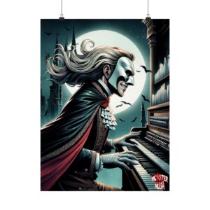 Monster Mosh 2024 Tour Phantom On Organ MM-D007 Matte Vertical Posters