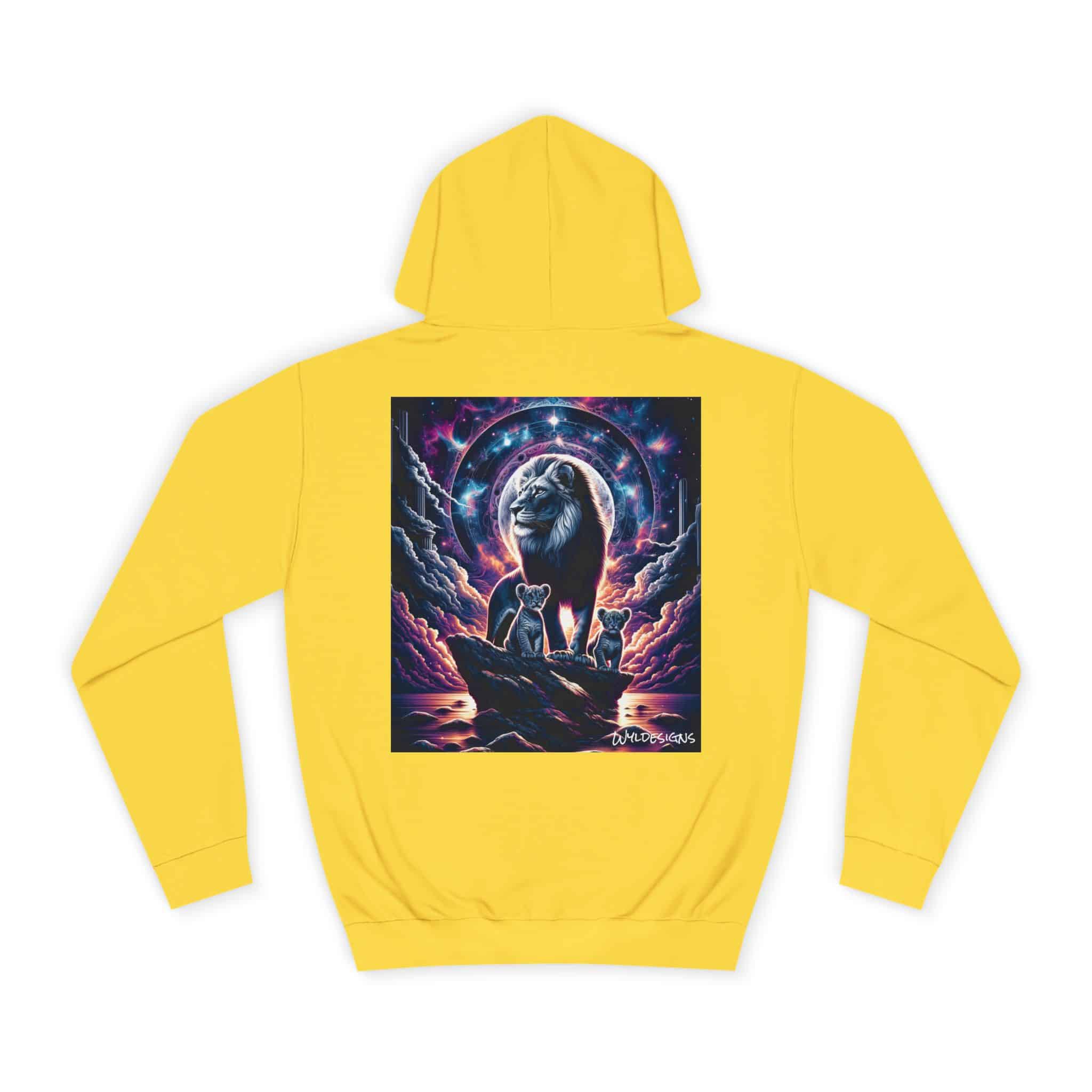 Cosmic Lion Family WD-D006 By Wyldesigns Unisex College Hoodie - Image 30