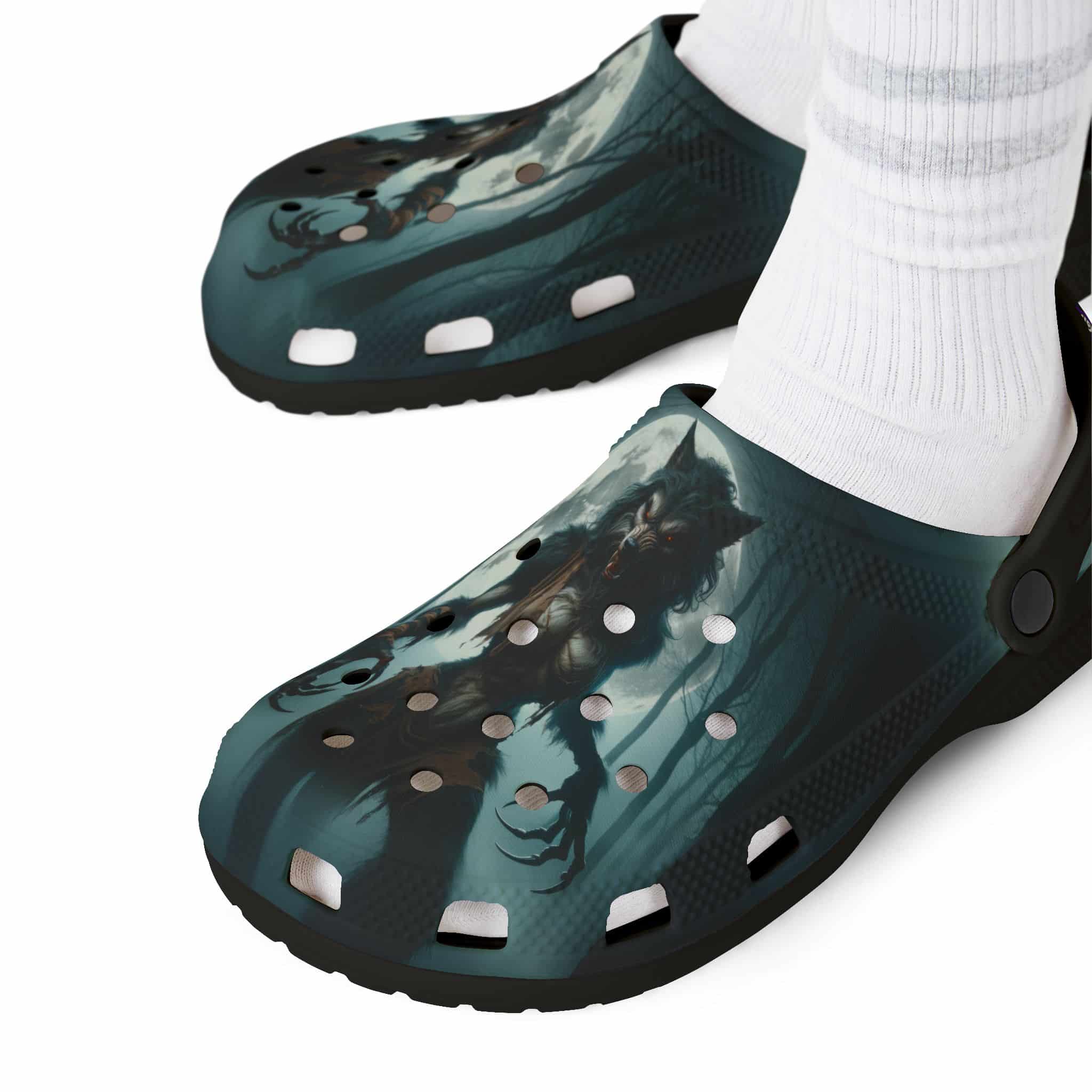 She-Werewolf Full Moon #ML-D-WW01 Clog Shoes